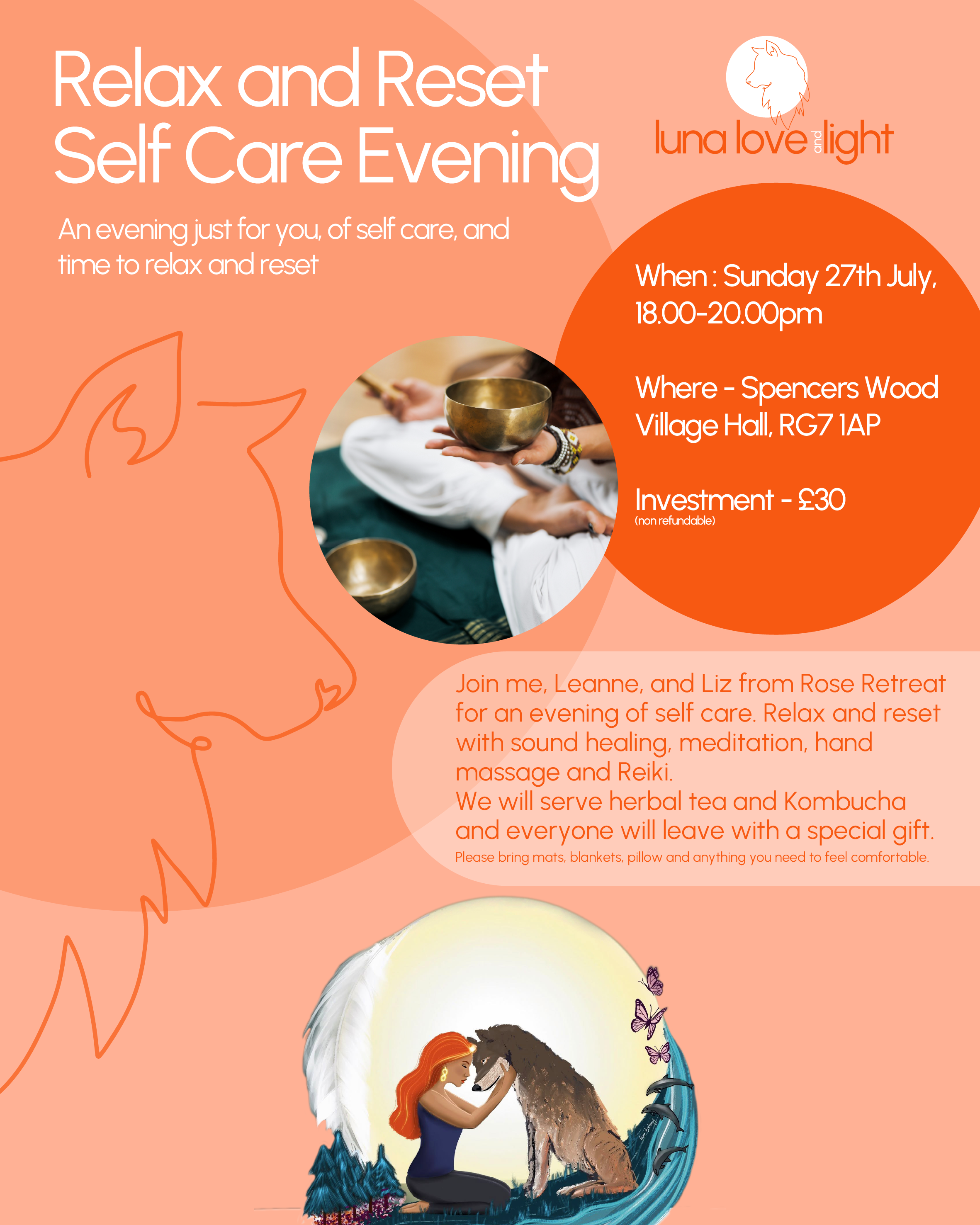 Relax Reset selfcare evening