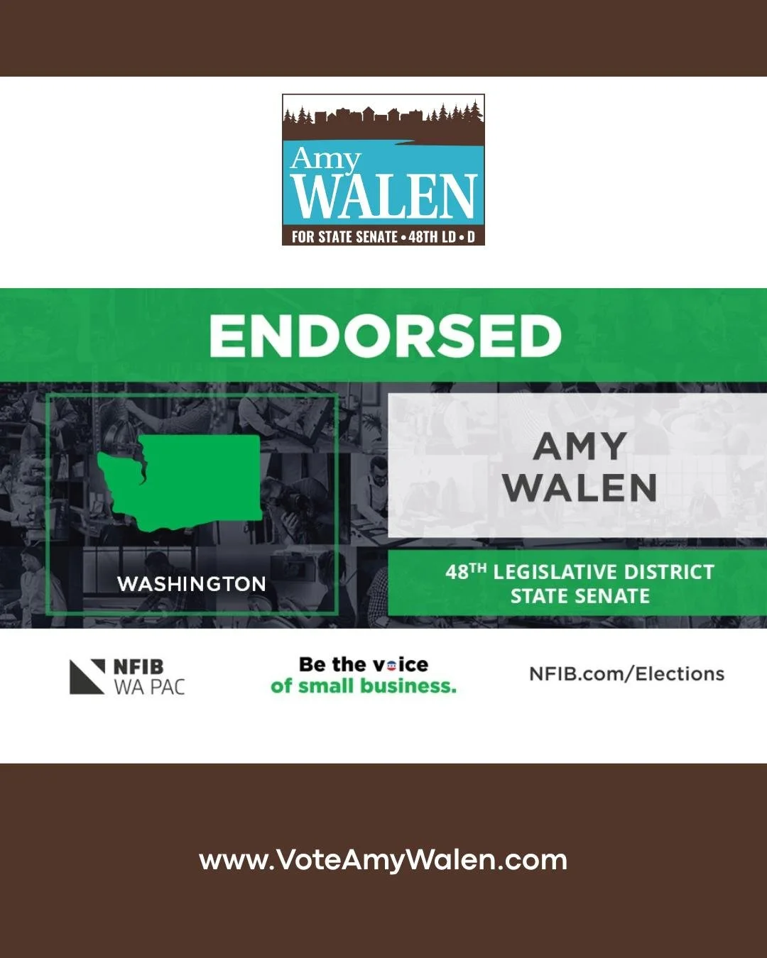 Small businesses are critically important to our state and local economies, accounting for 99.5% of all businesses in Washington and employing nearly half of our private-sector workforce.

As a small business owner and Chair of the House Consumer Pro