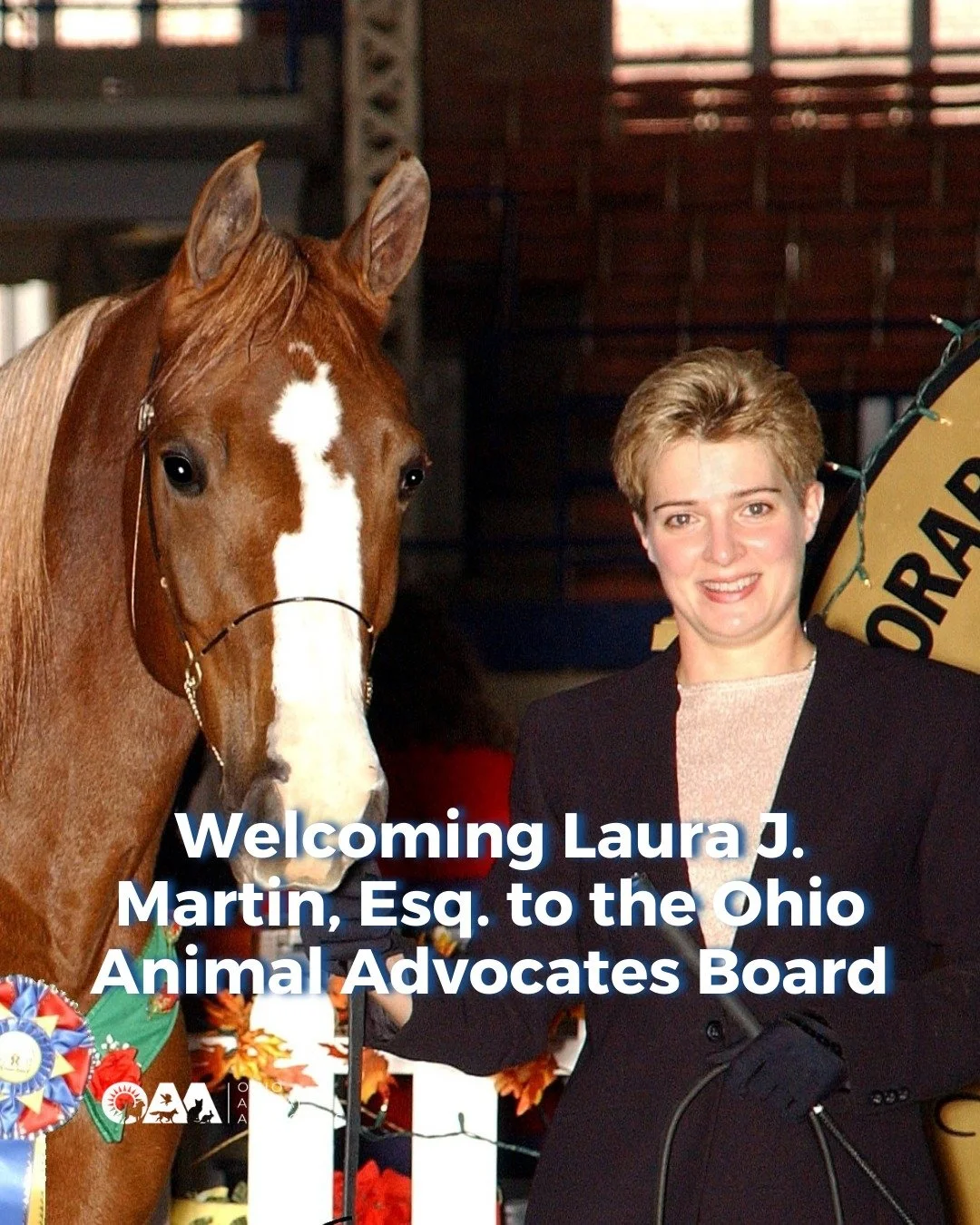 Please join us in welcoming Laura Martin to the Ohio Animal Advocates Board 🐾 

With a background in animal law, advocacy, and a lifelong commitment to animals, Laura brings a thoughtful, systems-level approach to protecting animals across Ohio. 

R