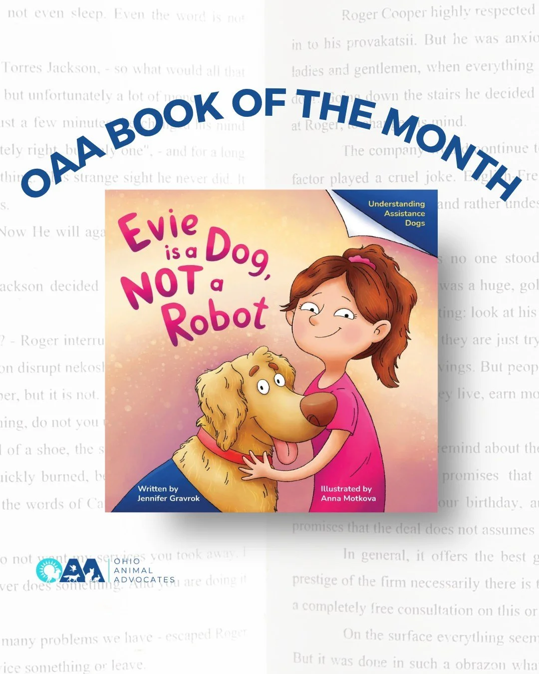 This month&rsquo;s Book of the Month reminds us of something simple but important: assistance dogs aren&rsquo;t robots. 🐾

Evie is a Dog, NOT a Robot follows Suzie and her assistance dog as they learn that even highly trained dogs have personalities