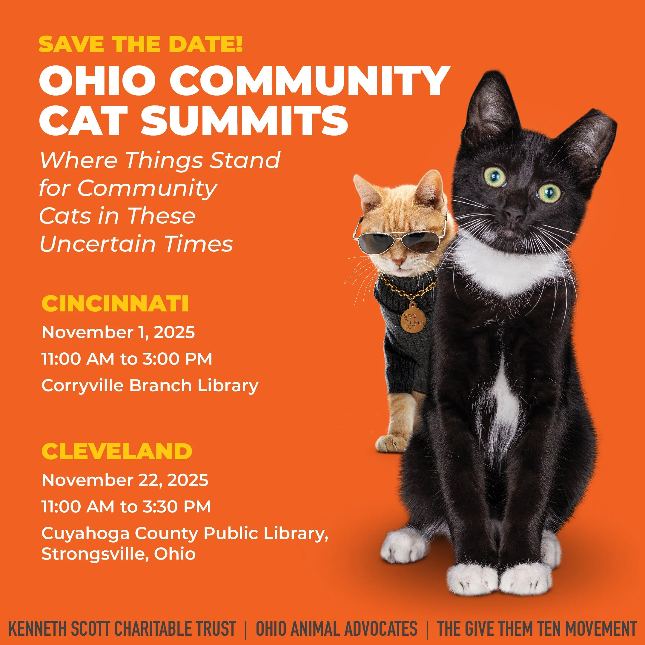 Save the Date: Community Cat Summits