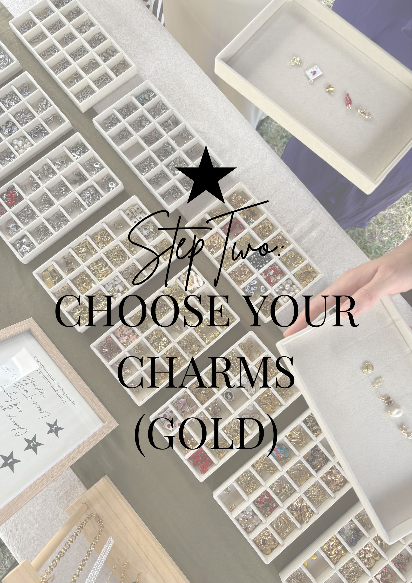 STEP 2: CHOOSE YOUR CHARMS - GOLD