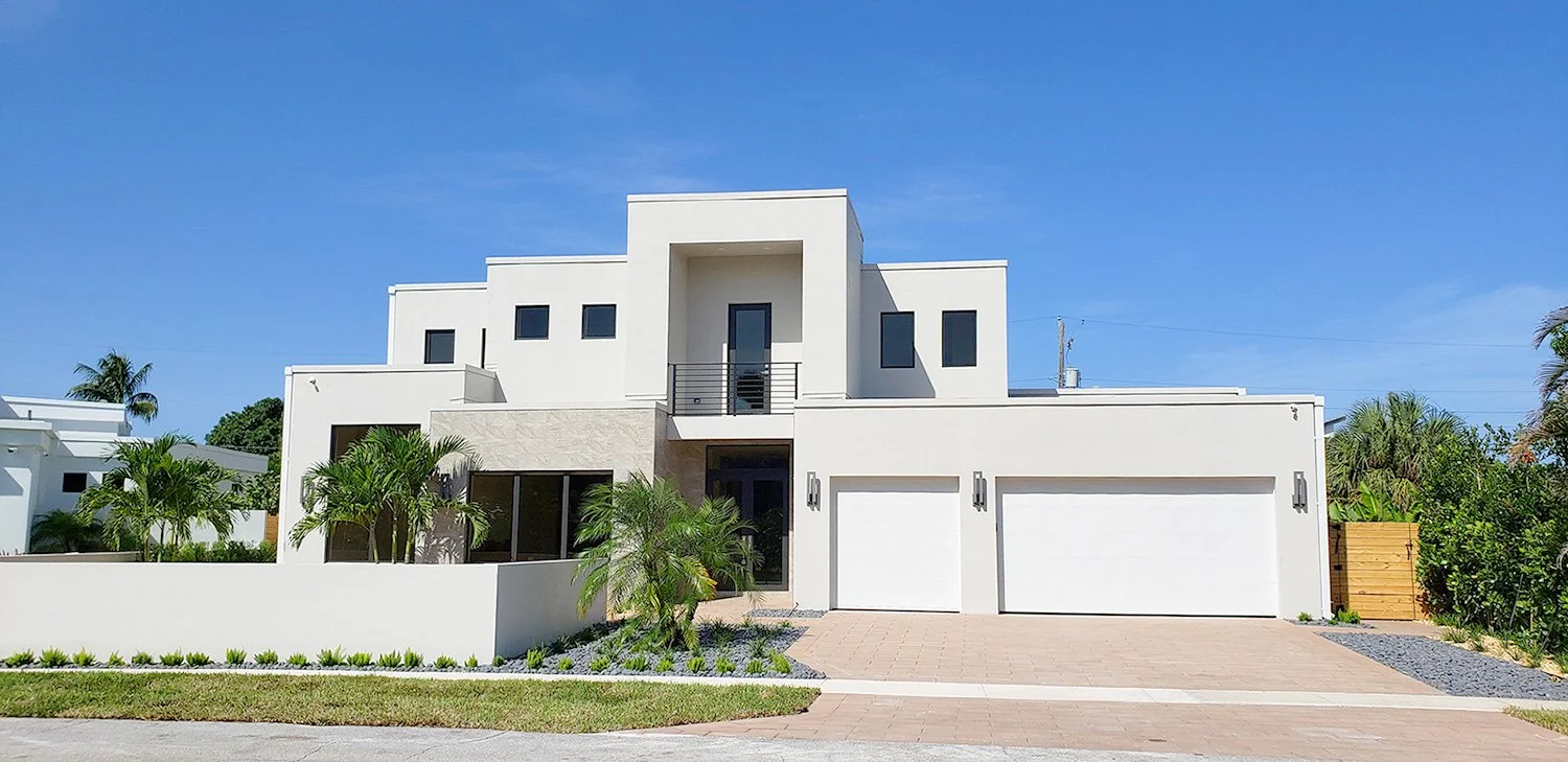 Facade of a modern house