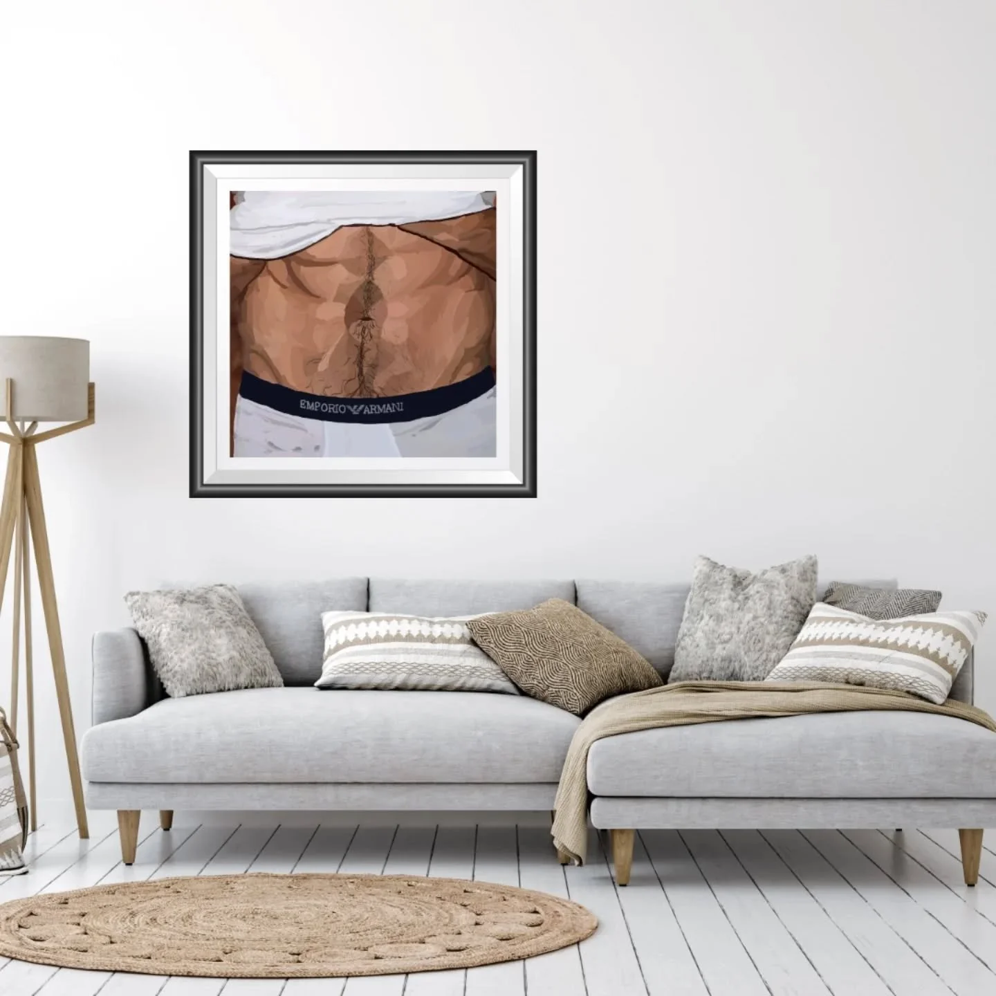 Take Me To Church | &ldquo;This soft pastel style life drawing is a vivid and sensual portrayal of the abdomen, highlighting every curve of muscularity and every crease of fabric - the central point of the abdomen loosely depicts the four windows typ