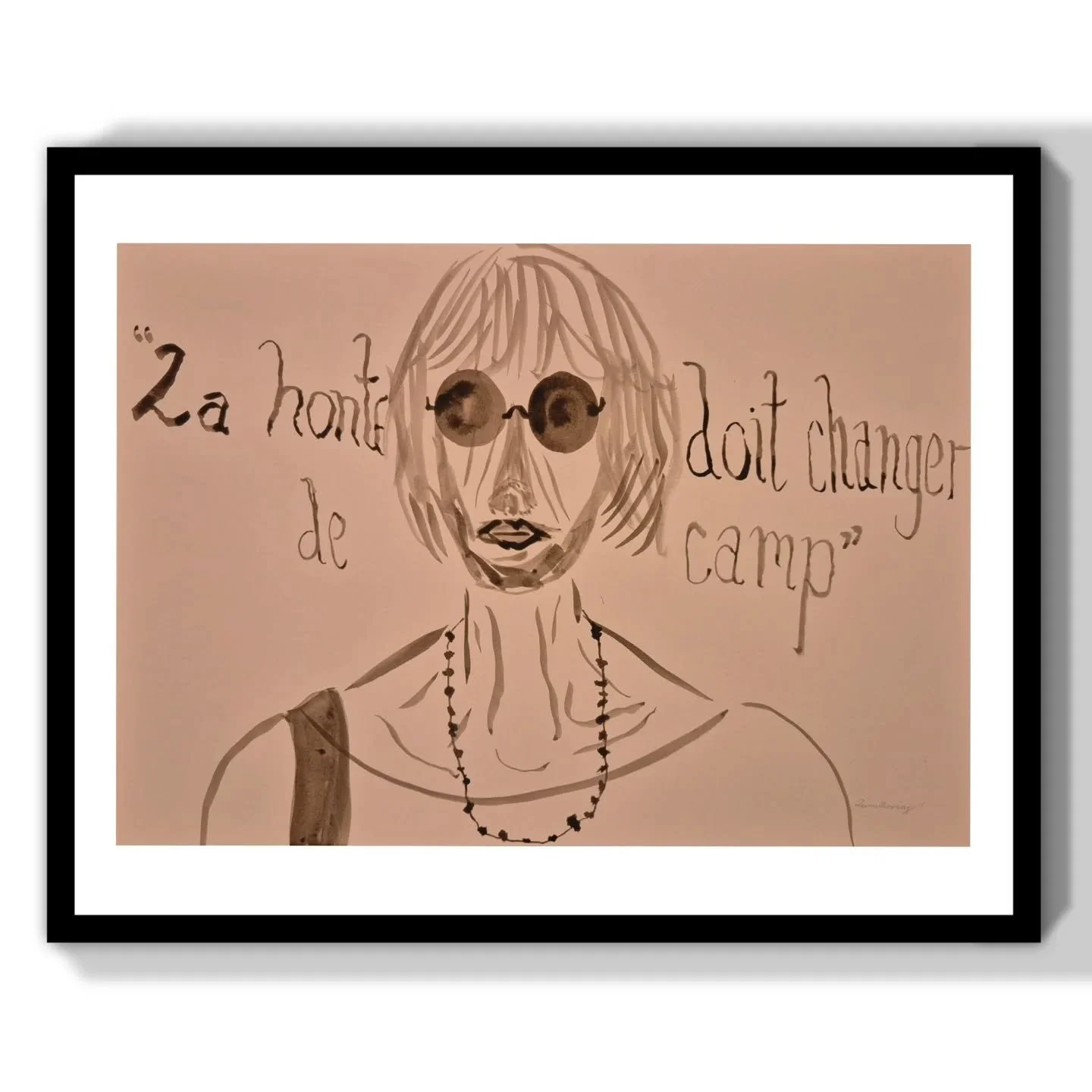 Gis&egrave;le Pelicot | Indian ink (sepia) on watercolour paper, 29.7cm x 42cm, 2025

#lgbtqart #lgbtqartist #emergingartist #portrait #ink #indianink #sepia #art #londonart #londonartist #giselepelicot