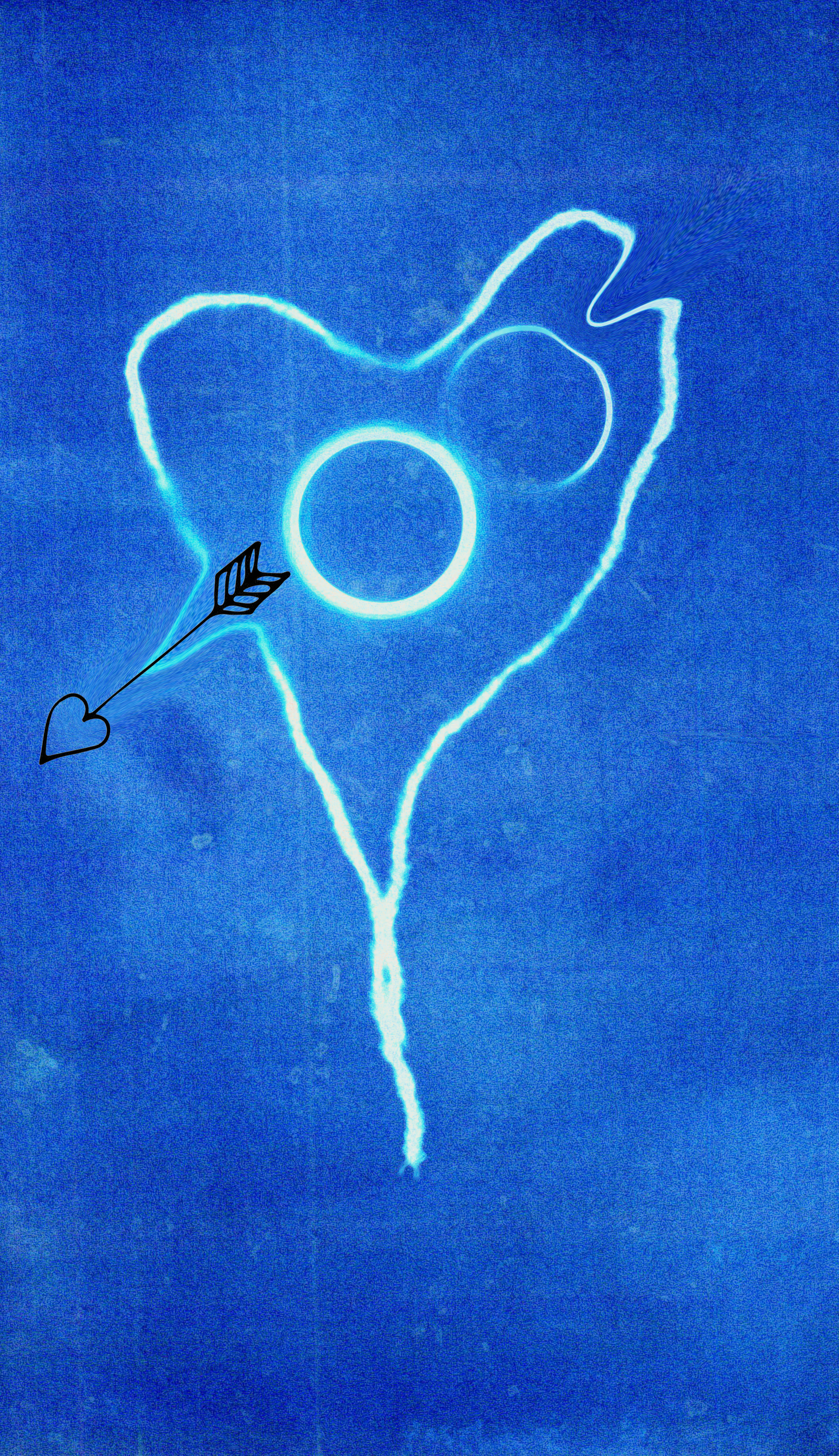 Love is a collective act - variation E | Giclée print of digitally edited cyanotype | 1 of 5 | 24 x 39cm | 2025