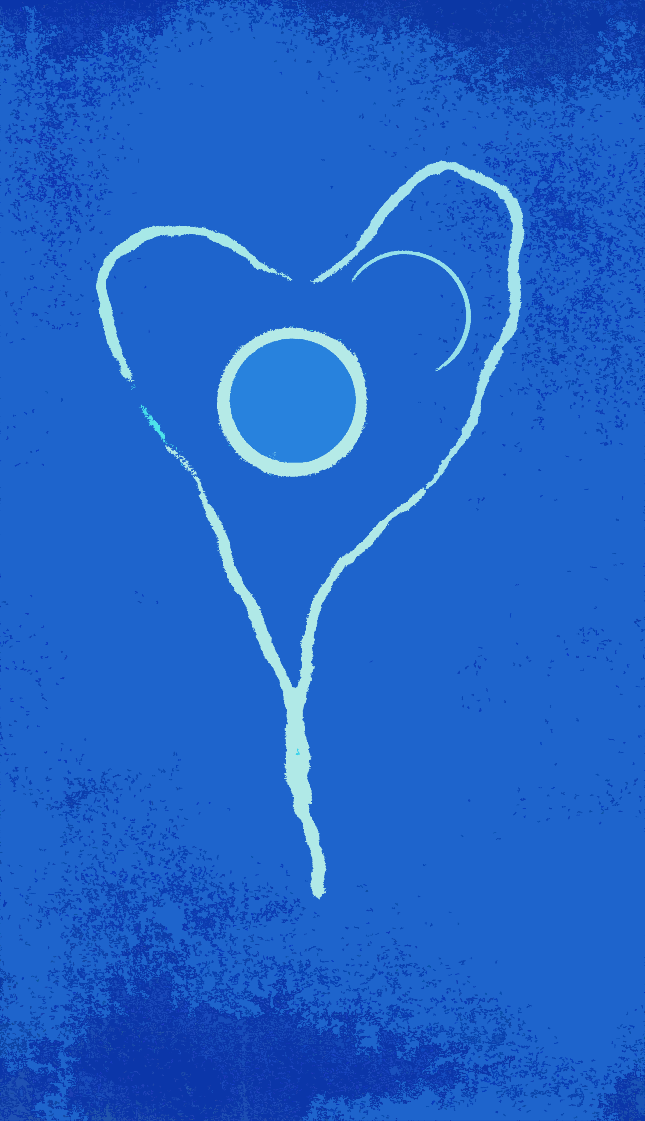 Love is a collective act - variation C | Giclée print of digitally edited cyanotype | 1 of 5 | 24 x 39cm | 2025