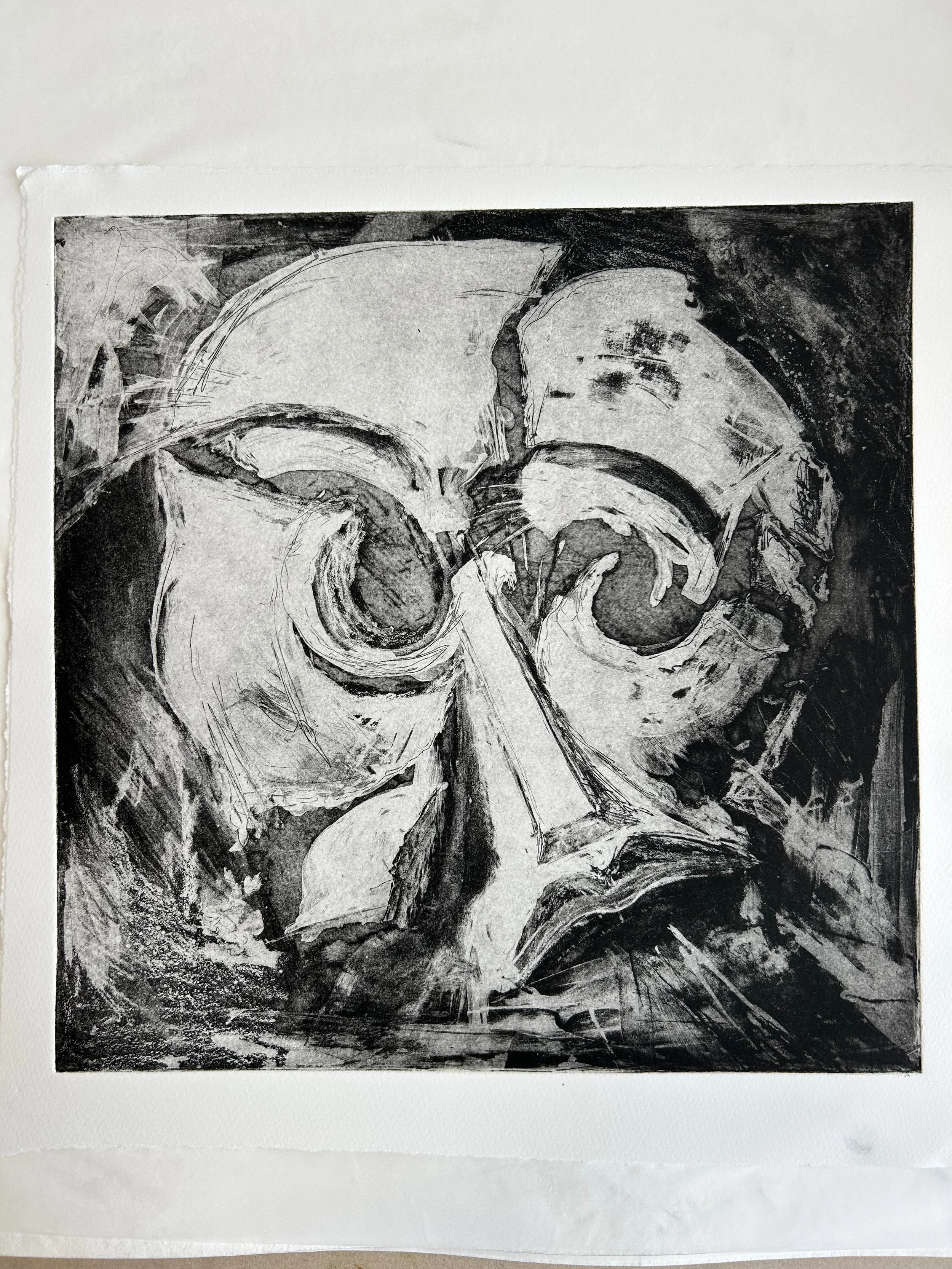 Soap Ground:
Etched State 1, 30x30 cm.