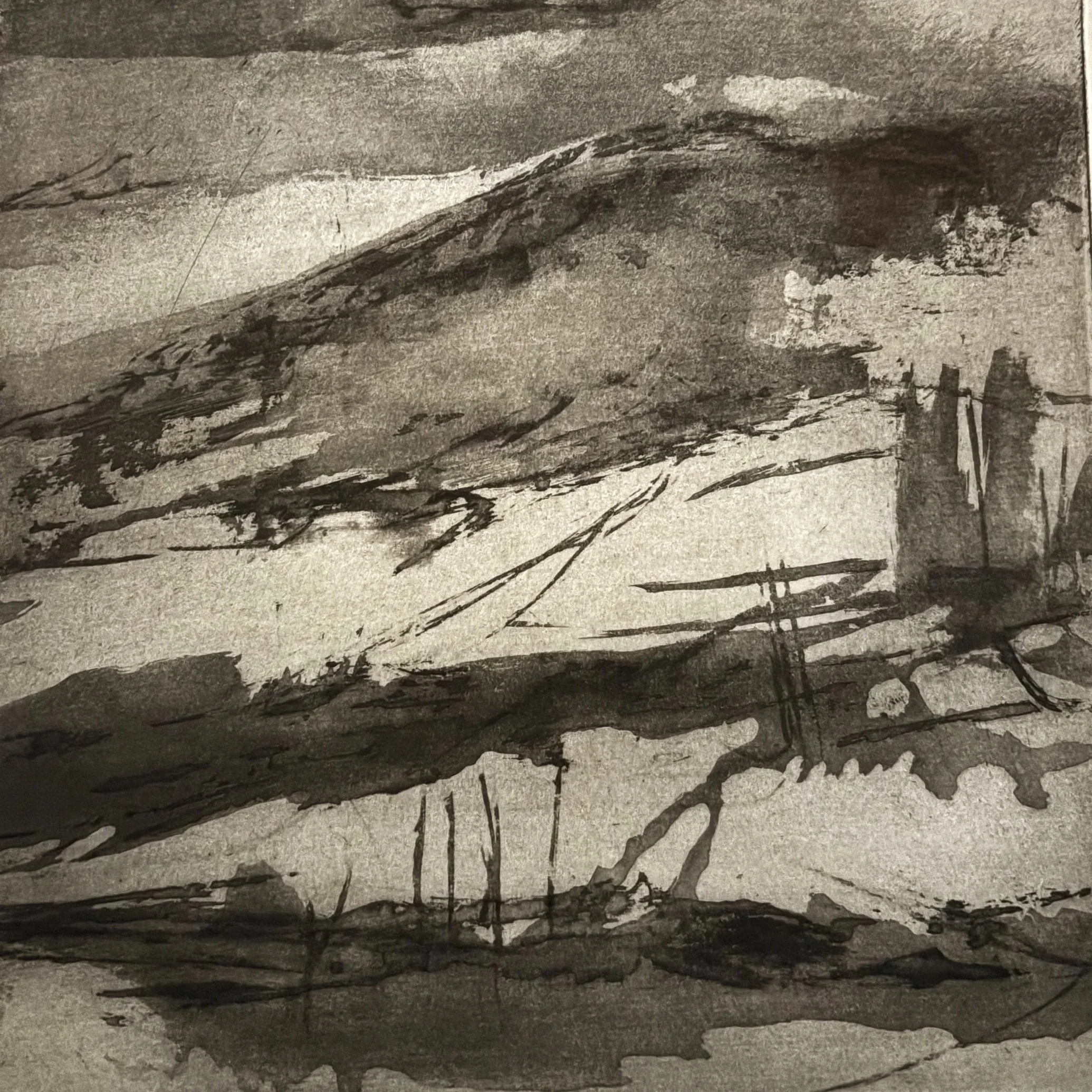 Nash Wood 
Intaglio print: first state