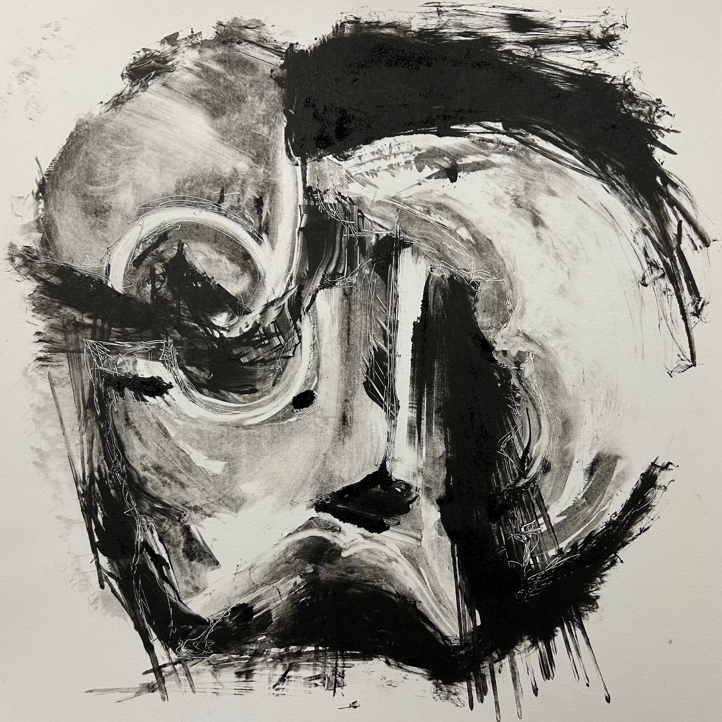 Monoprint:
State 4, 30x30 cm.