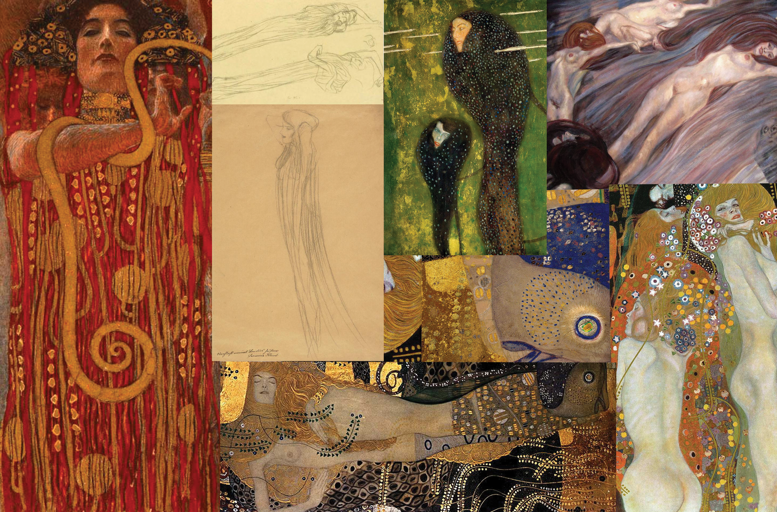 Gustav Klimt
Exploring the sensual theme of women in water.
