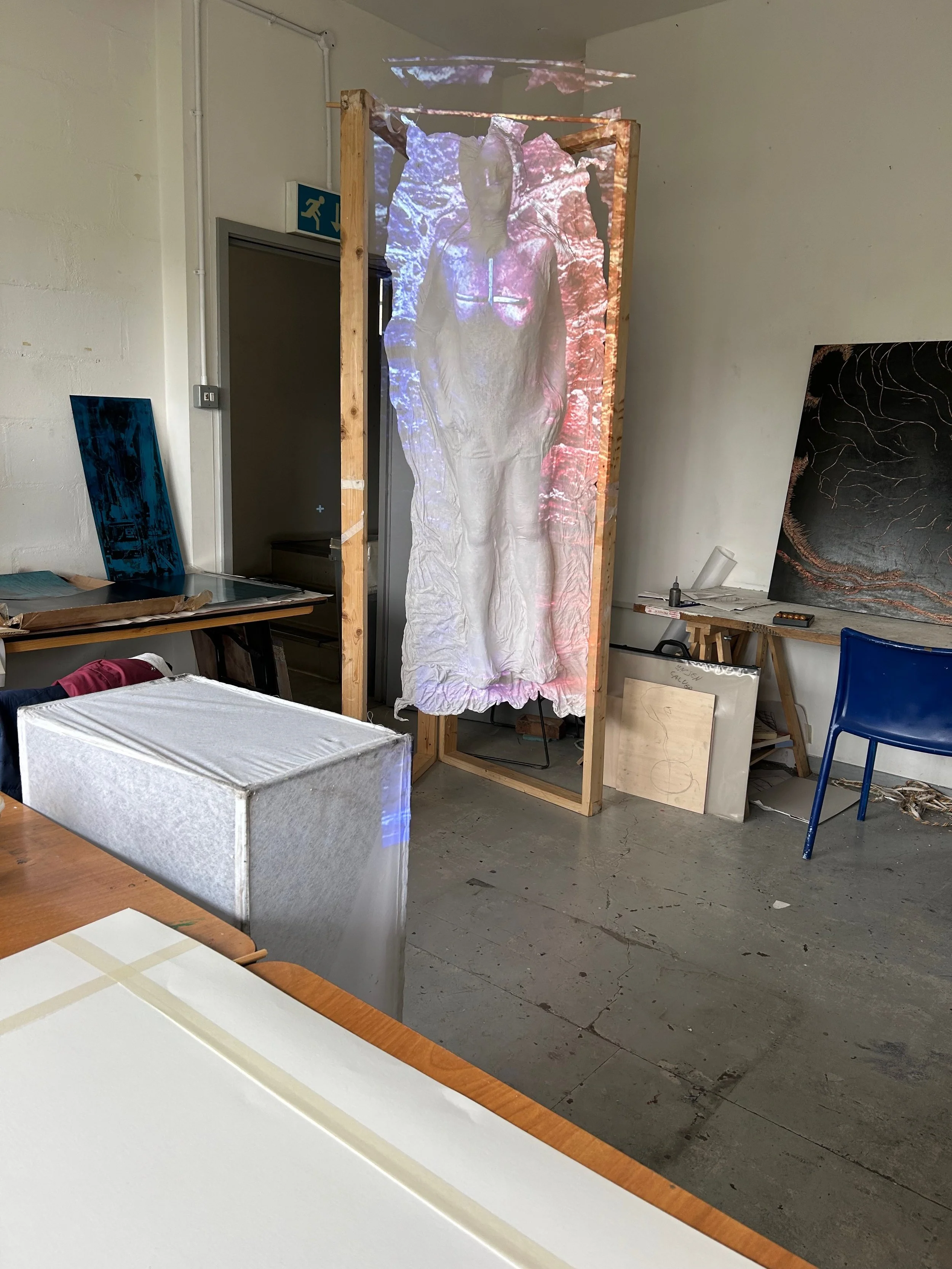 Body Cast:
Holding up the cast