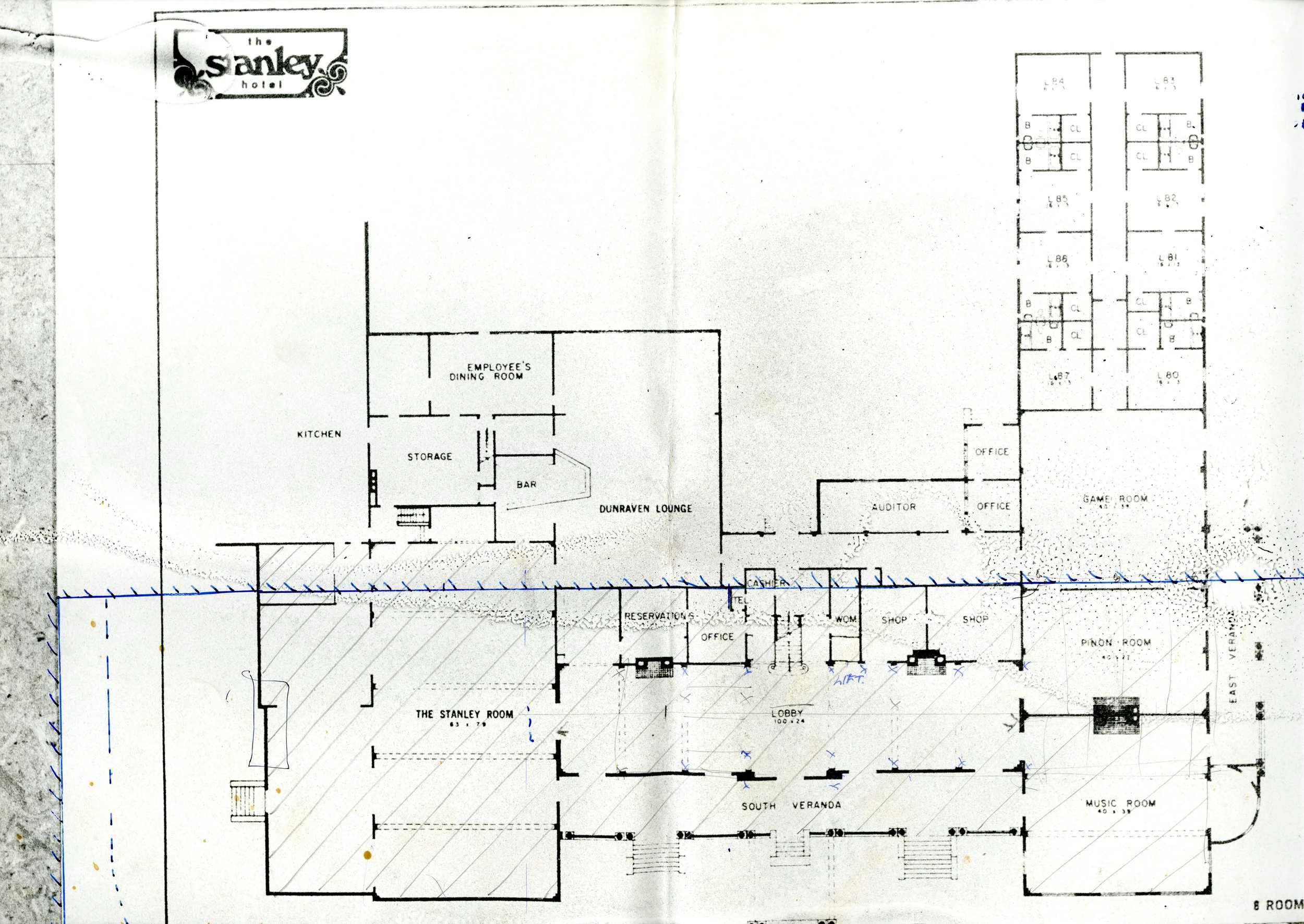  
 The Shining :
Set Building,
The Stanley Hotel plans.