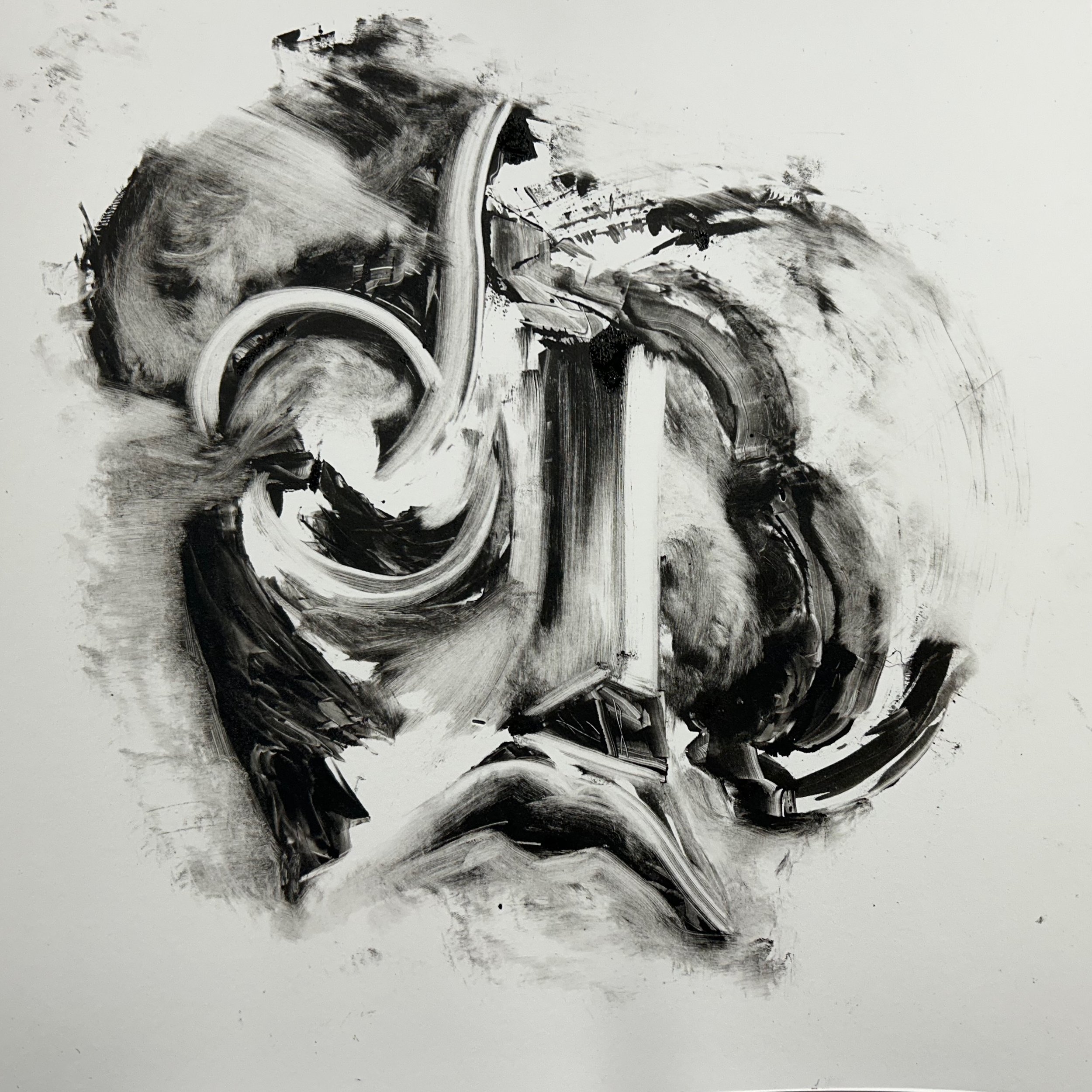 Monoprint:
State 1, 30x30 cm.