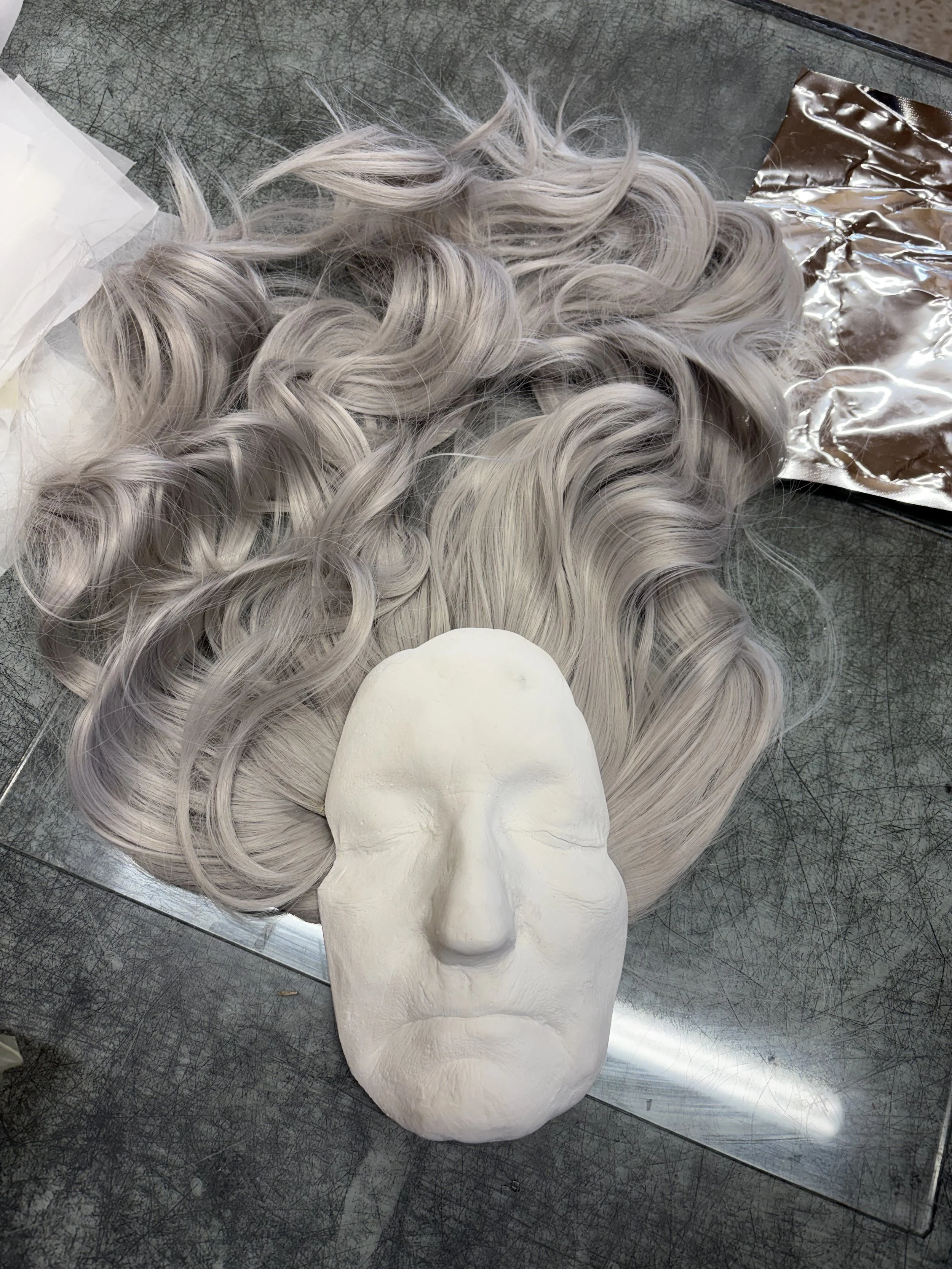 Mermaid Construction
Testing plaster cast and hair design