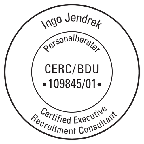 Siegel Personalberater CERC/BDU, Registernummer 109845/01