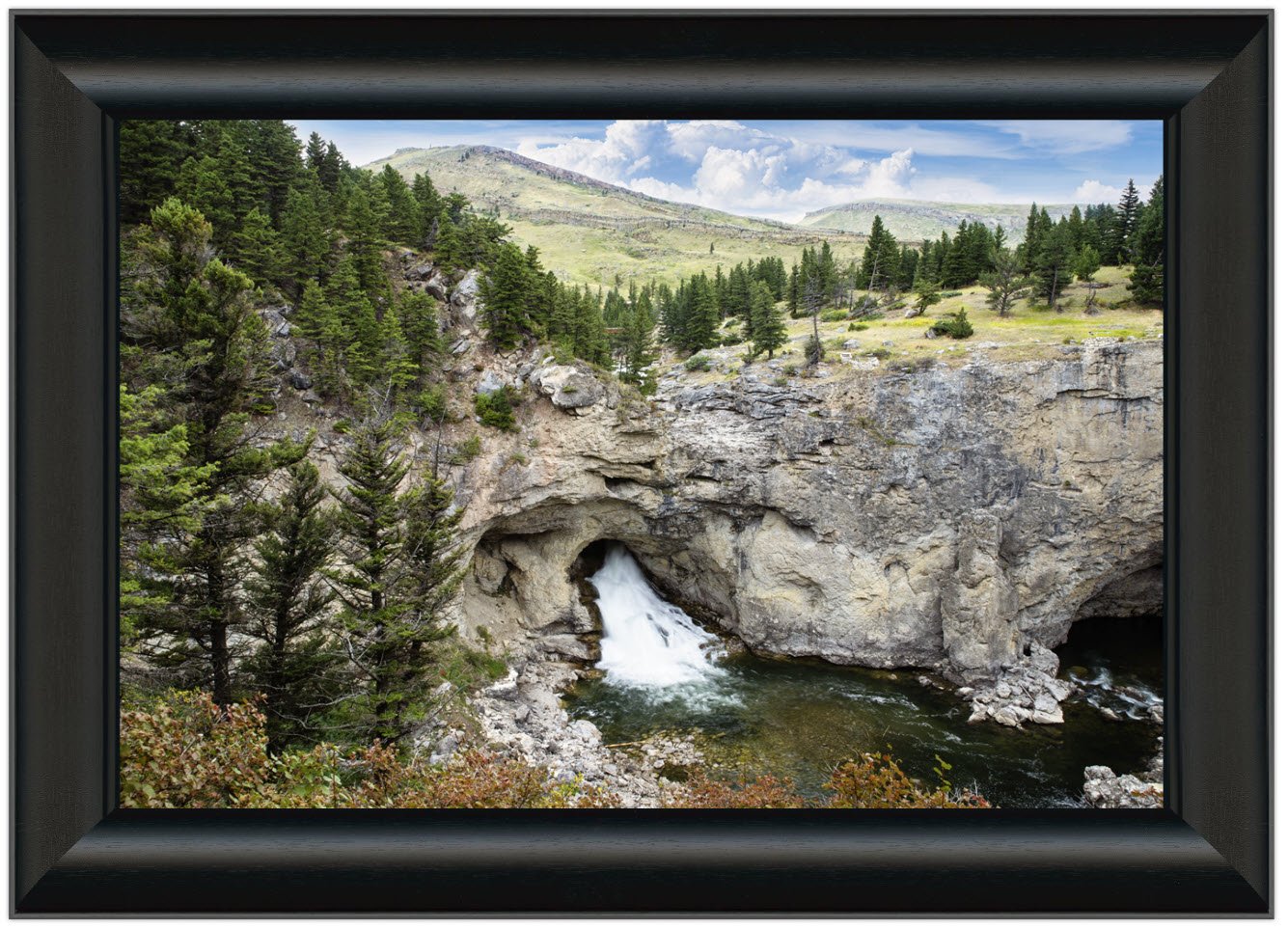 Peek-a-boo Waterfall_framed.jpg
