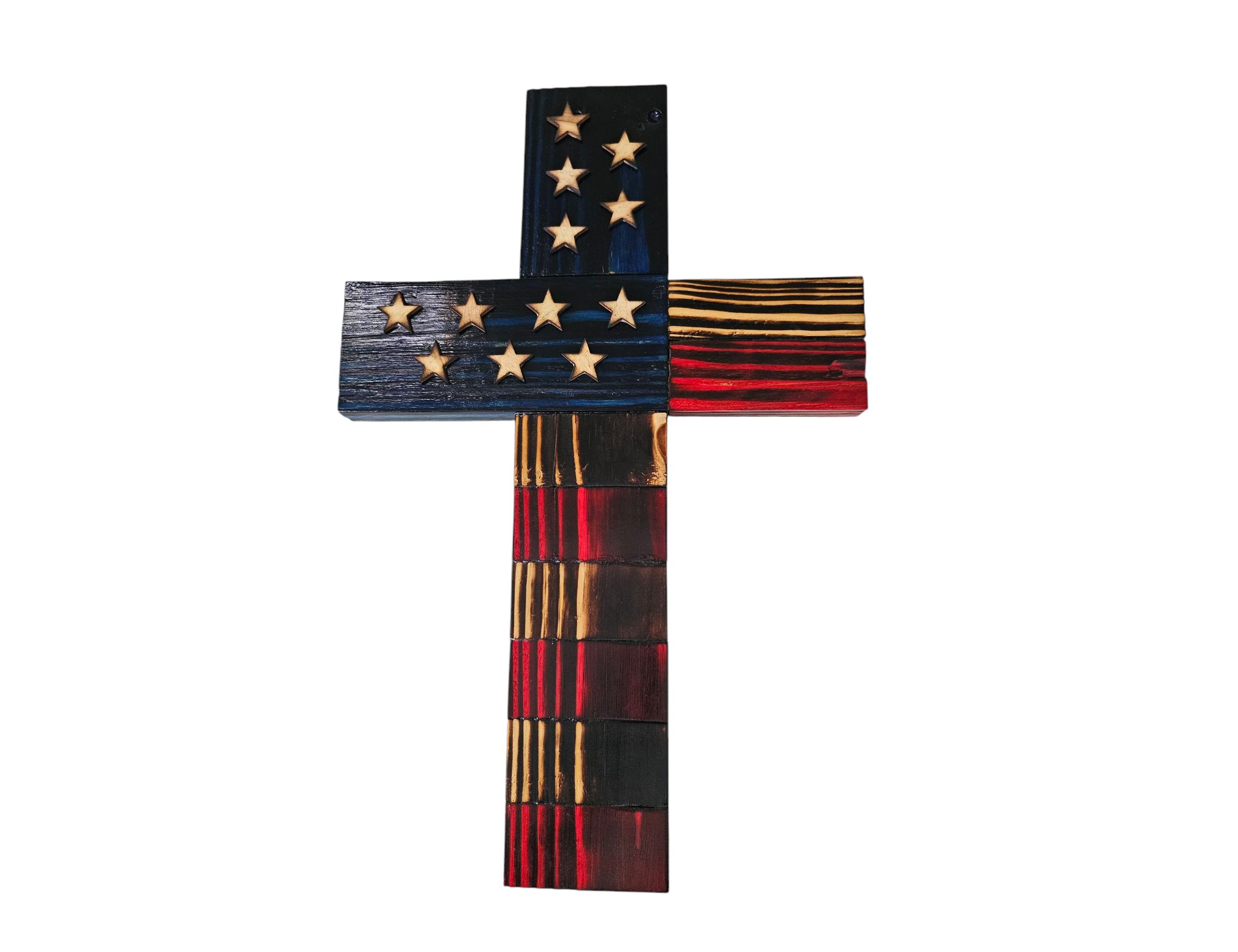 "God & Country" Cross Wall Decor