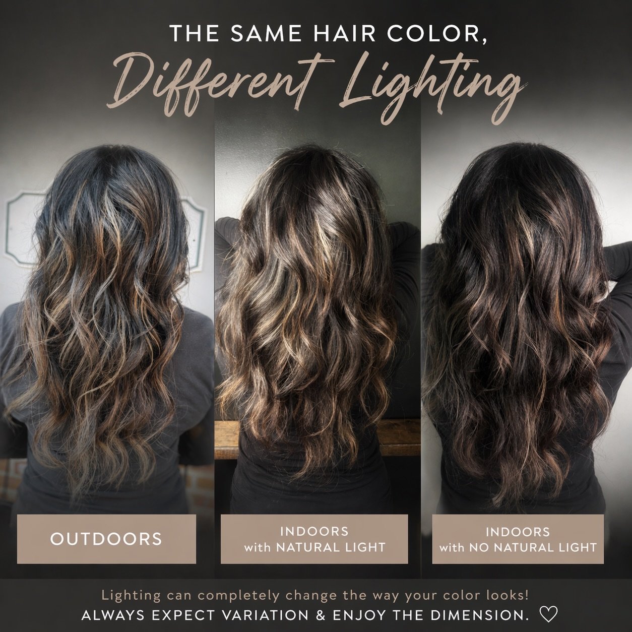 If you&rsquo;ve ever said &ldquo;it looked different outside&rdquo;&hellip; you&rsquo;re right.

Lighting changes everything.

Sunlight will pull out warmth and brightness. Indoor natural light shows a more balanced, true tone. And artificial lightin