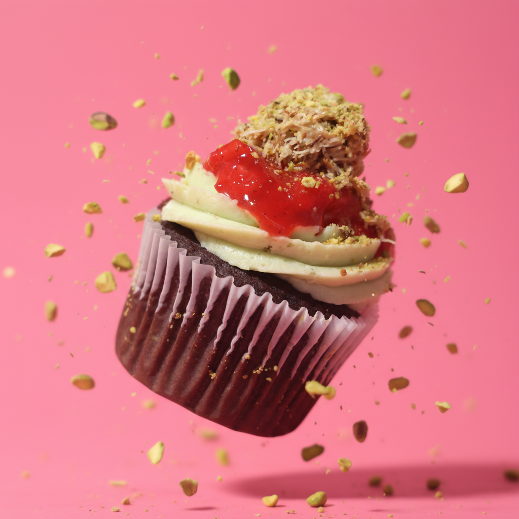 @ss - dubai choc floating on backdrop with pistachios flying surrounding .png