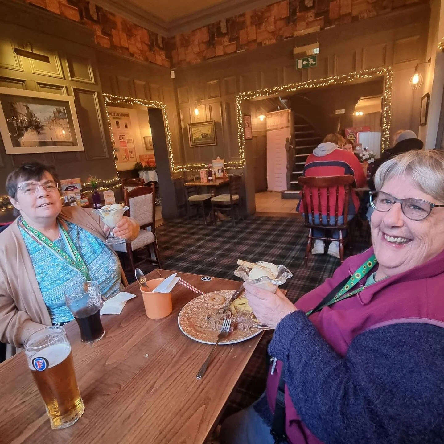 Pub day with the ladies🤩🤩##later a good gym session with the guys at Kingsley🏋️🏋️