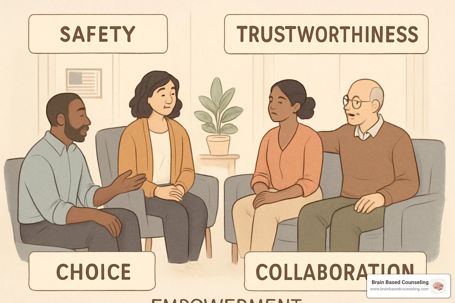 trauma-informed care principles - trauma therapy techniques