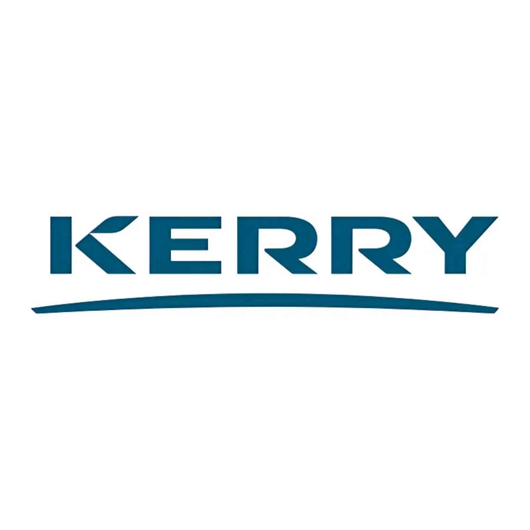 Kerry logo with stylized text and underline on a white background.