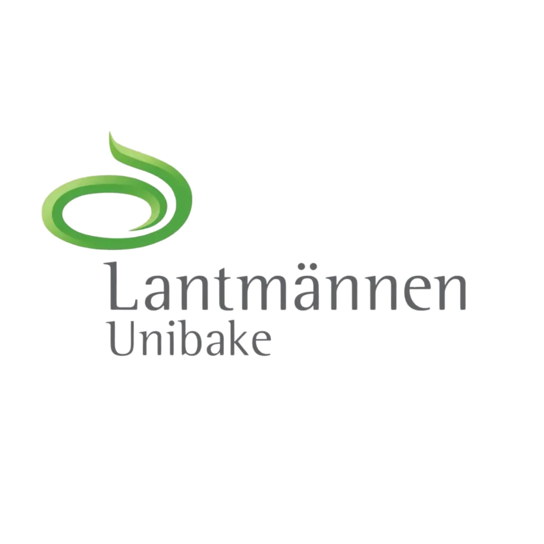 Green and gray logo with a stylized leaf and the text 'Lantmännen Unibake'