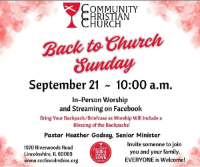 Back to Church Sunday