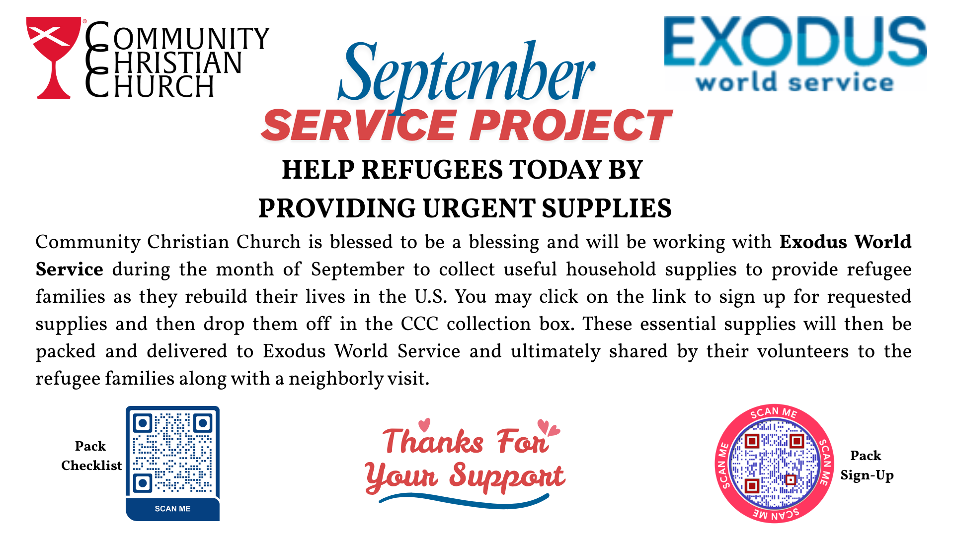 September Service Project