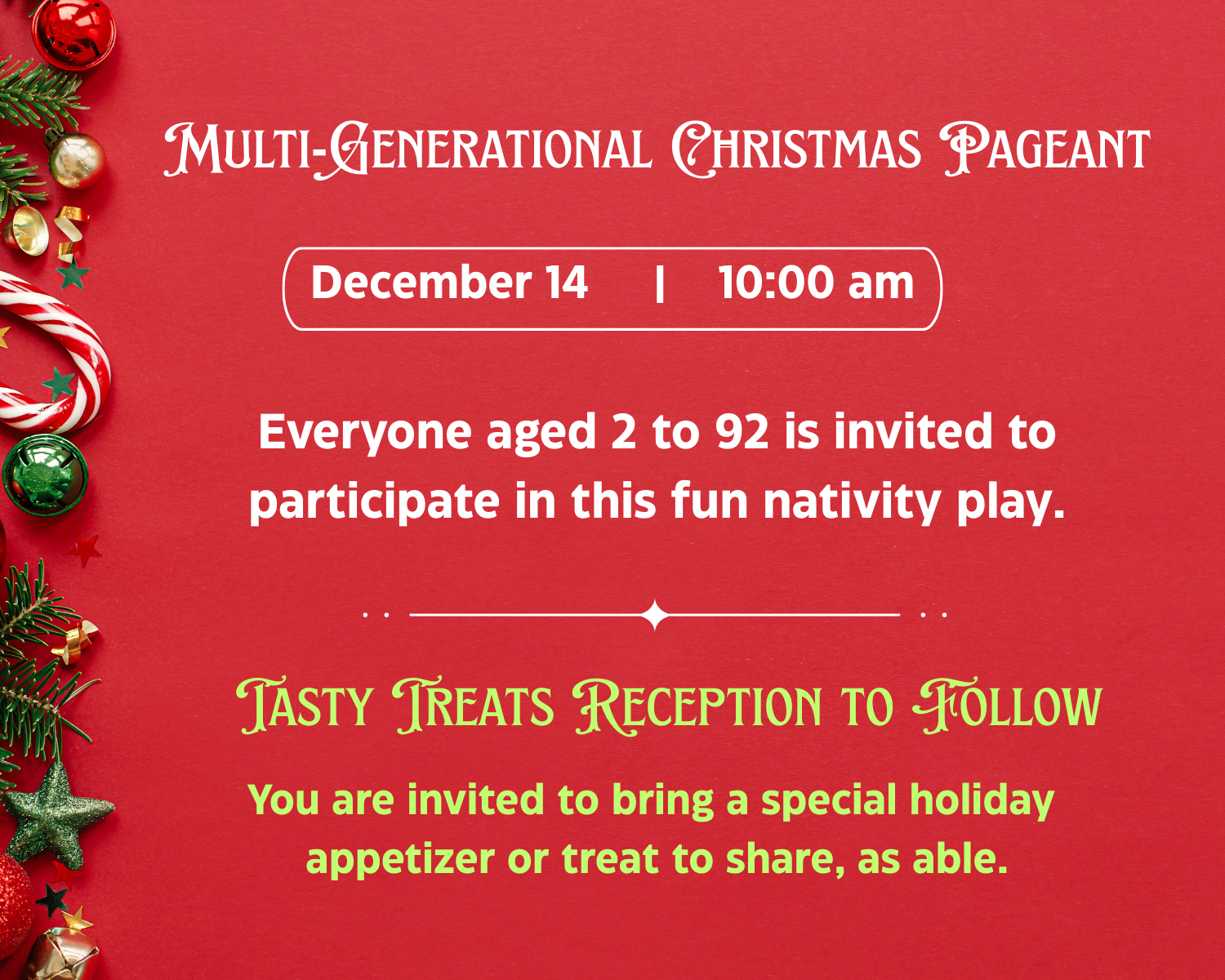 Multi-Generational Christmas Pageant