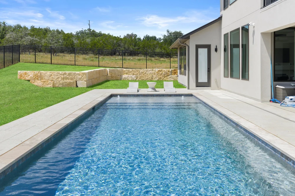 New pool build in Dripping Springs — Aqua Logistics Custom Pools