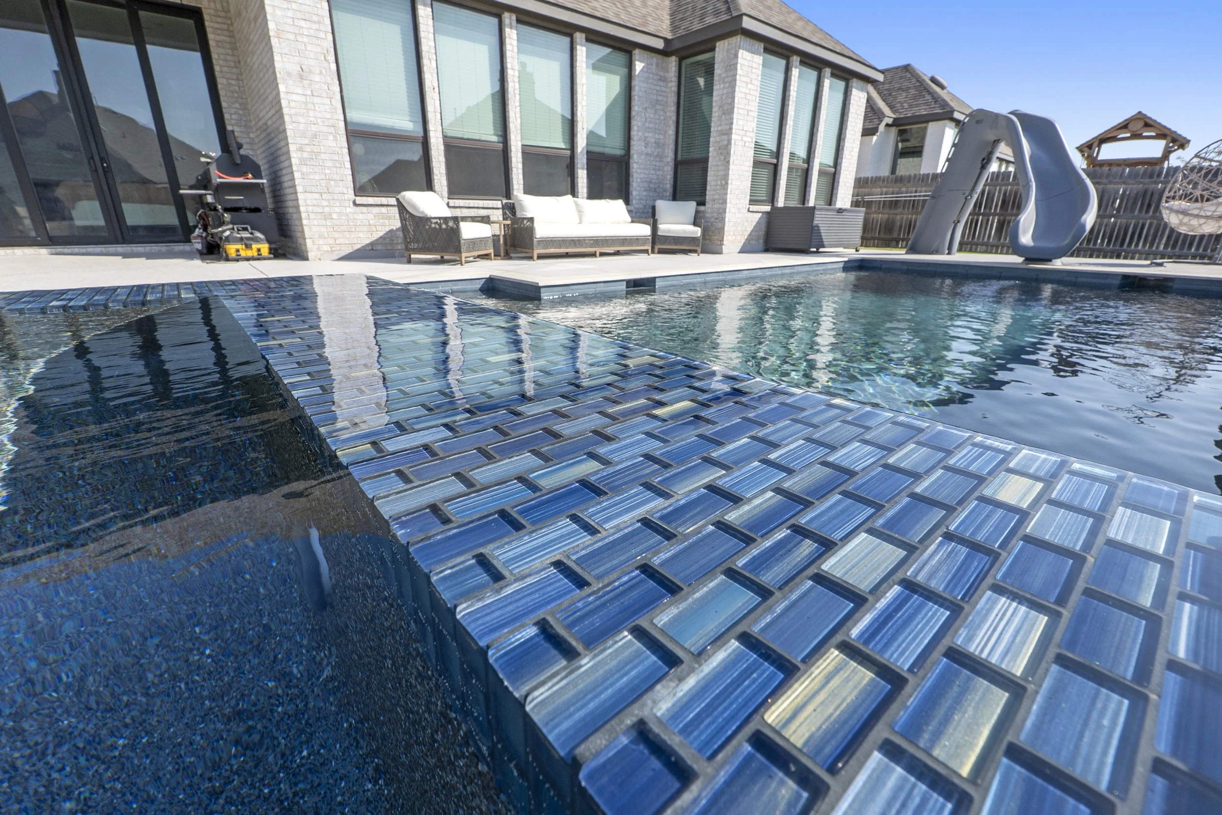 Custom gunite pool built by Aqua Logistics Custom Pools in Austin, Texas