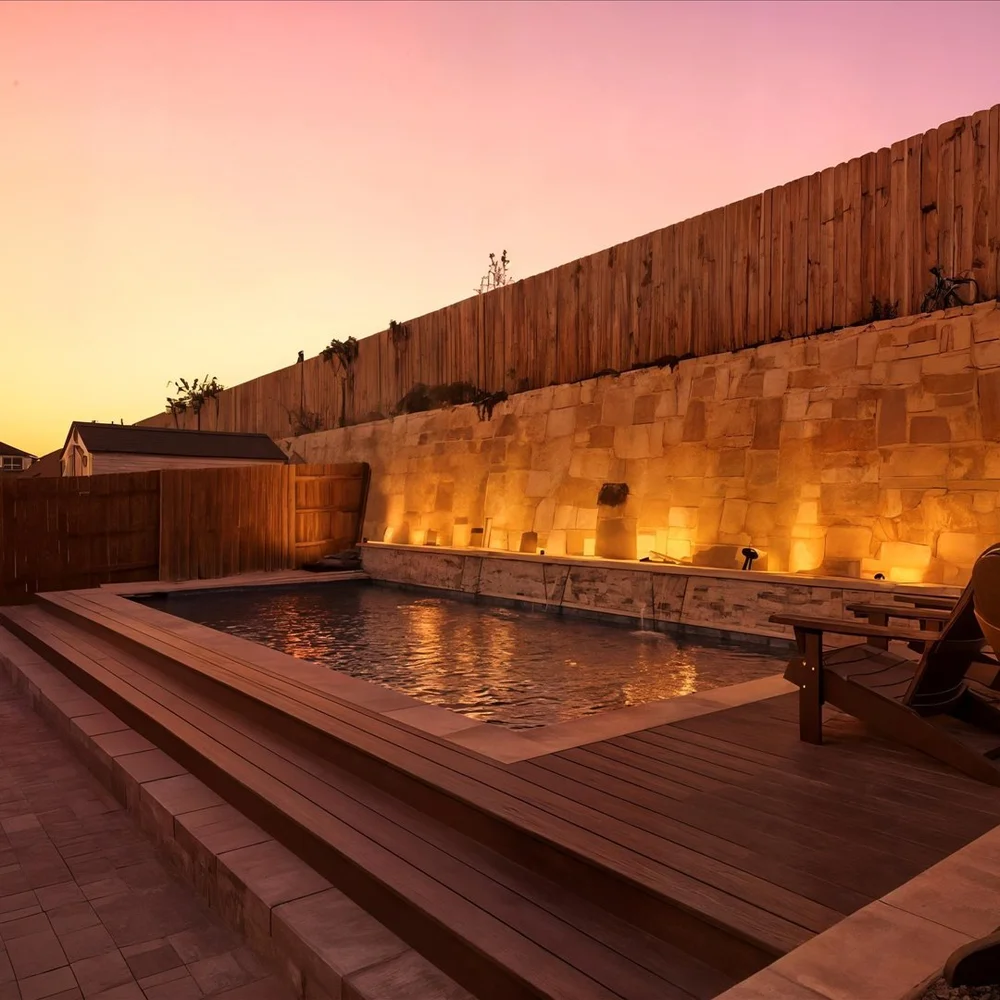 New Braunfels custom pool overview — Aqua Logistics Custom Pools