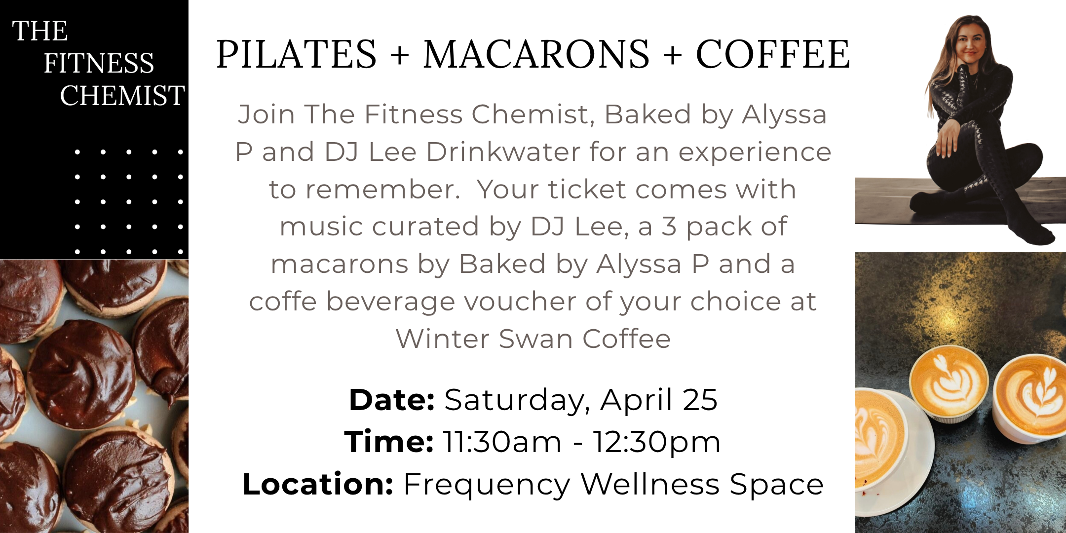 Pilates + Macarons + Coffee: Spring Edition