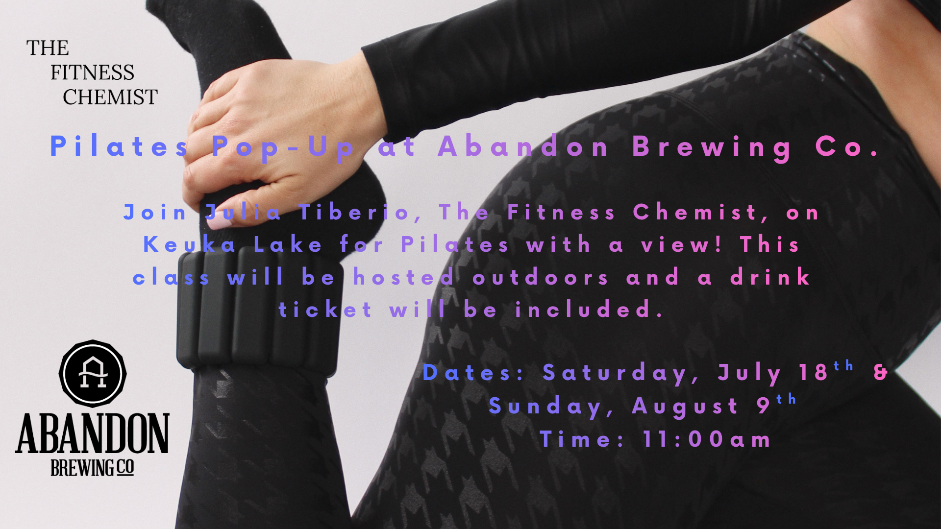 Pilates Pop-Up Series at Abandon Brewing Co.