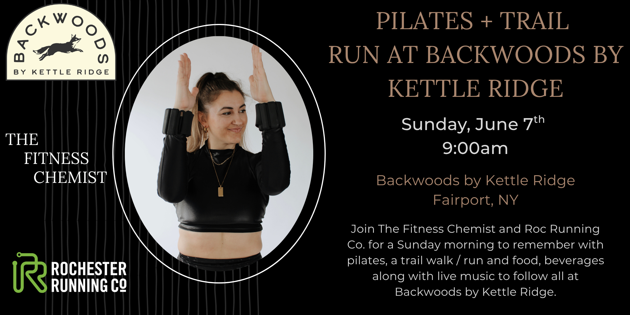 Pilates + Trail Run at Backwoods by Kettle Ridge