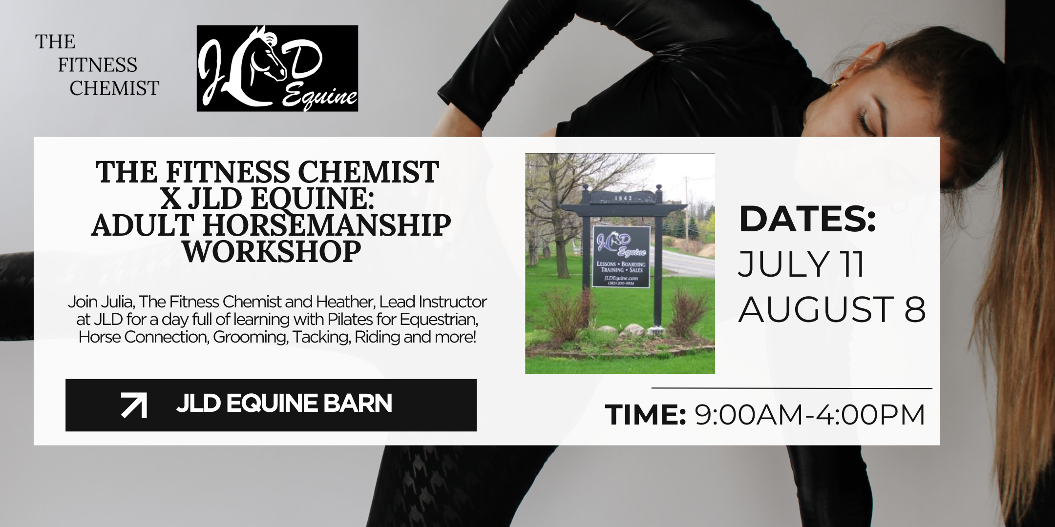 The Fitness Chemist x JLD Equine: Adult Horsemanship Workship