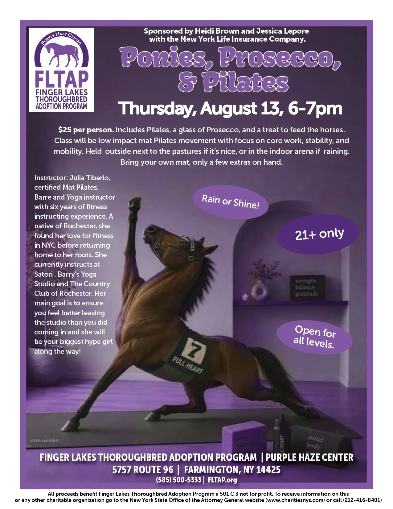 Ponies, Pilates &amp; Prosecco