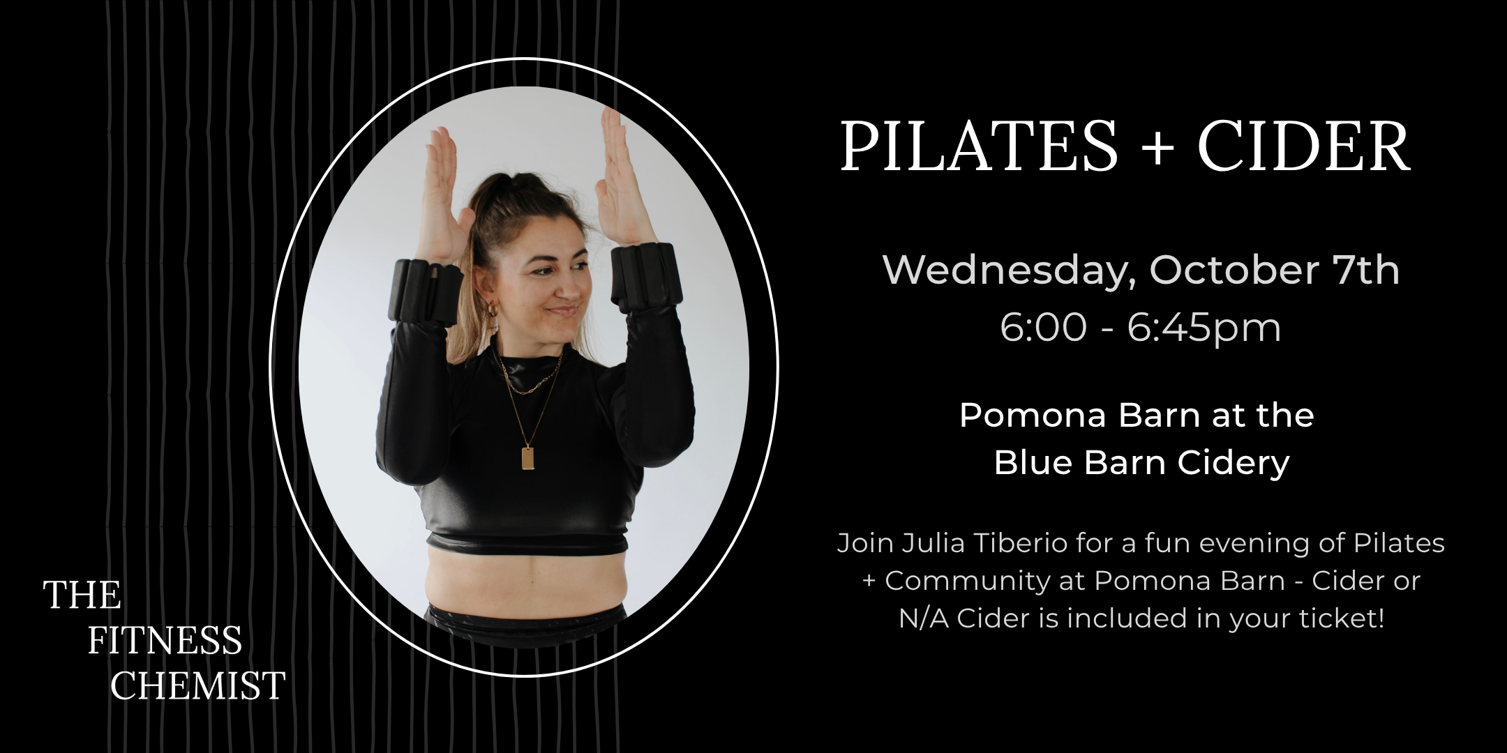 Pilates + Cider at Pomona Barn at Blue Barn Cidery