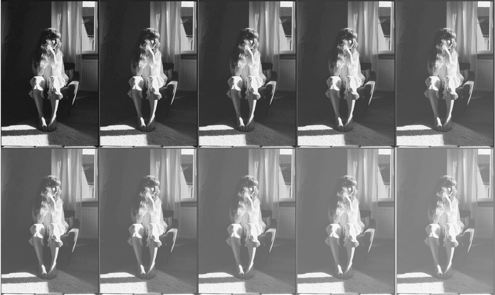 Collage mehrere Porträts in s/w fotografiert für Fashion Fotoshooting für Lille.studio von Lisa Pitz