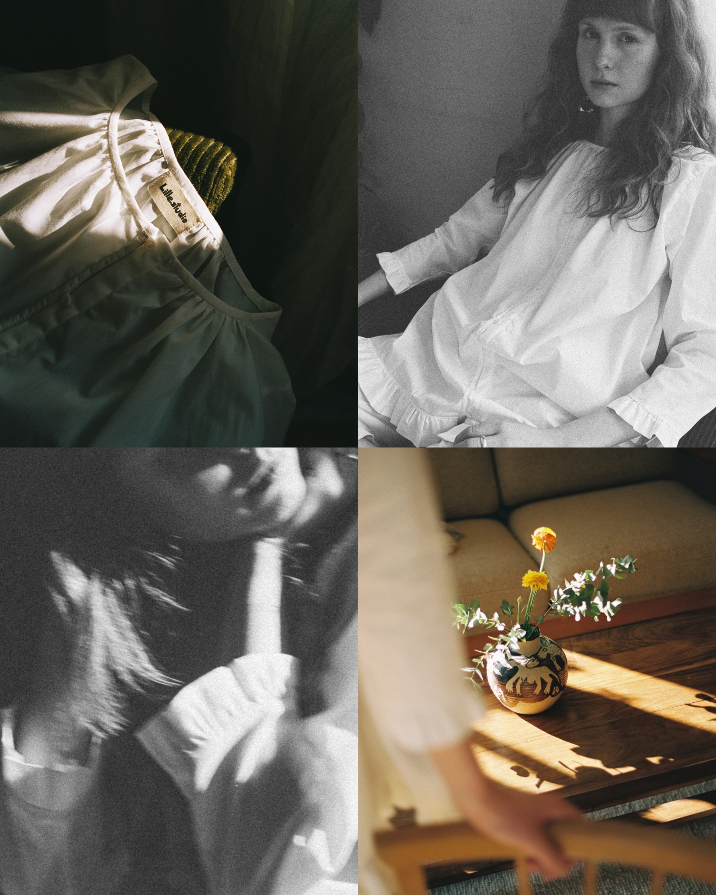 Collage mehrere analoger Fotos fotografiert für Fashion Fotoshooting für Lille.studio von Lisa Pitz