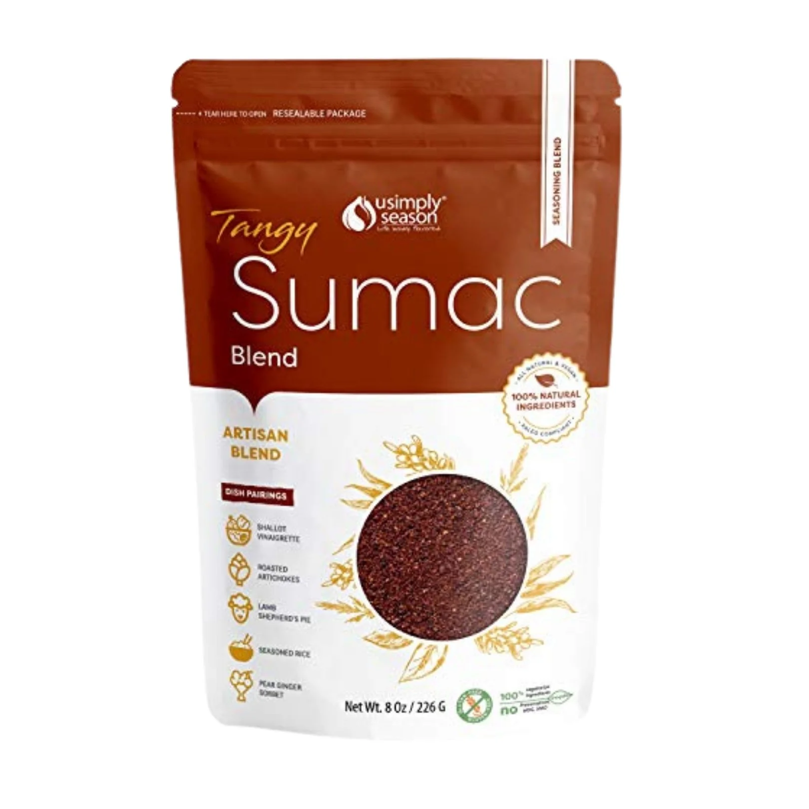 Tangy Sumac 8oz – Bold & Citrusy Middle Eastern Spice