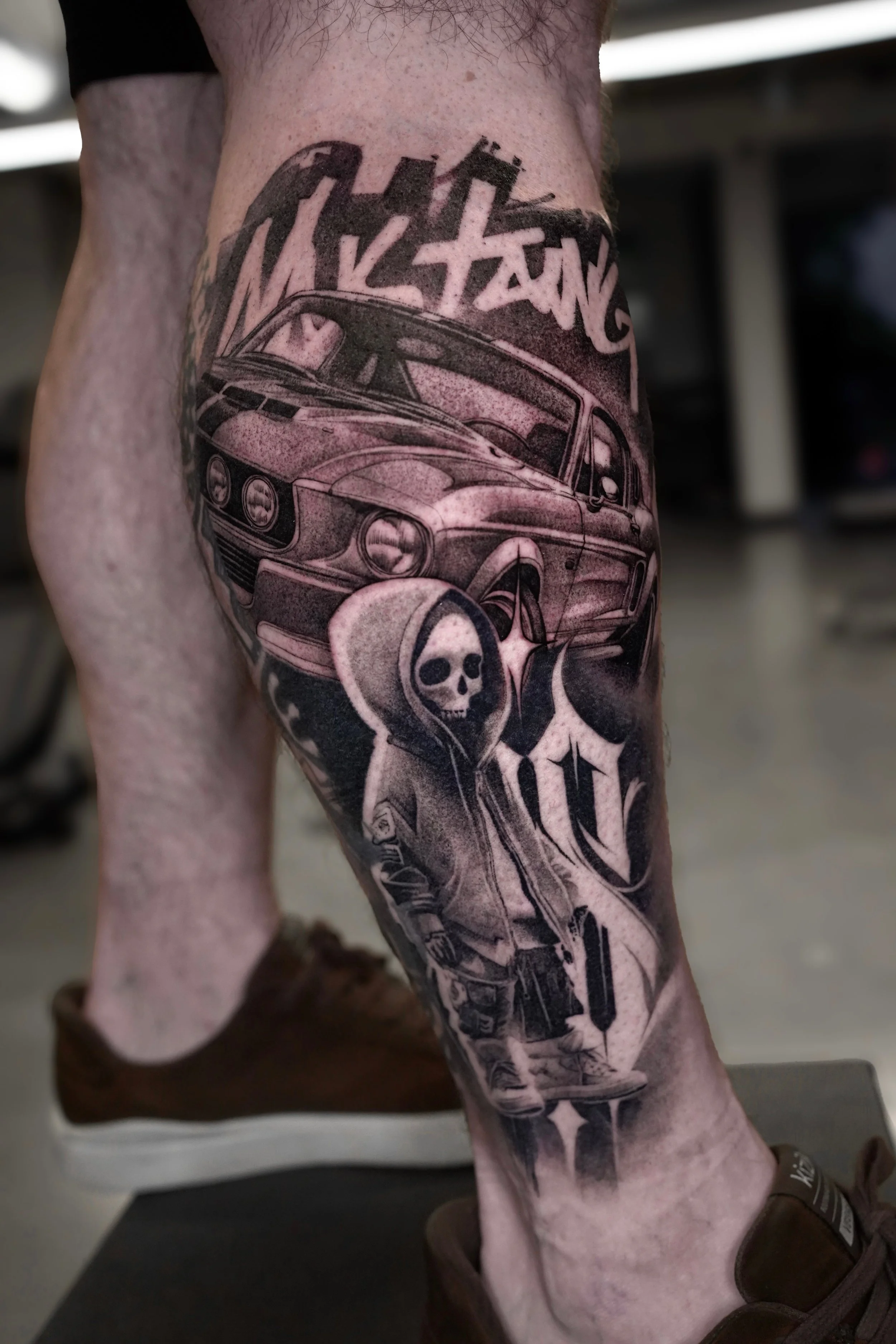 Car Tattoo, Skeleton Tattoo