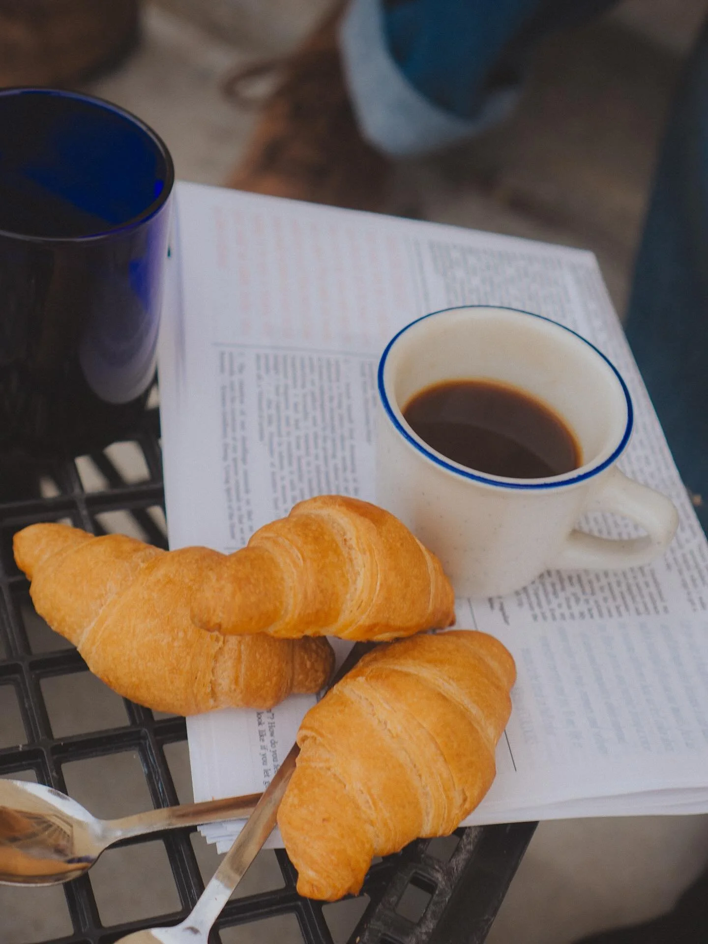 weekend plans 💭🥐☕️🔵