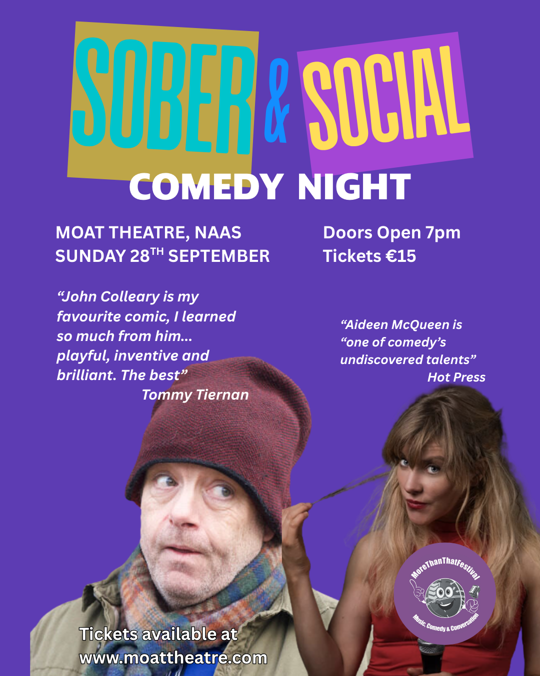 Sober & Social Comedy Night - Sunday, 28th September ( 20:00)