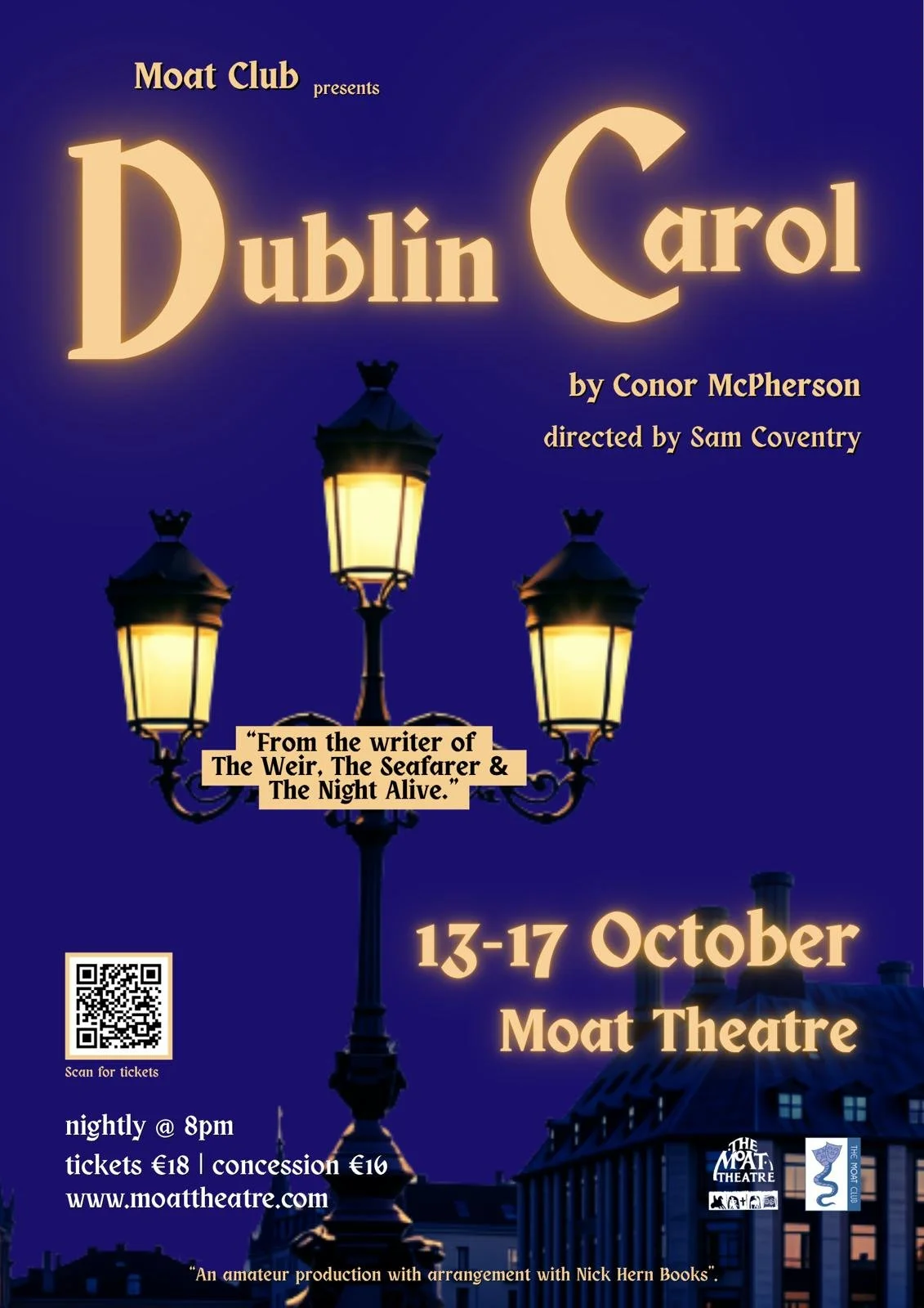 Dublin Carol - Tuesday 13th October 2026 - 8pm
