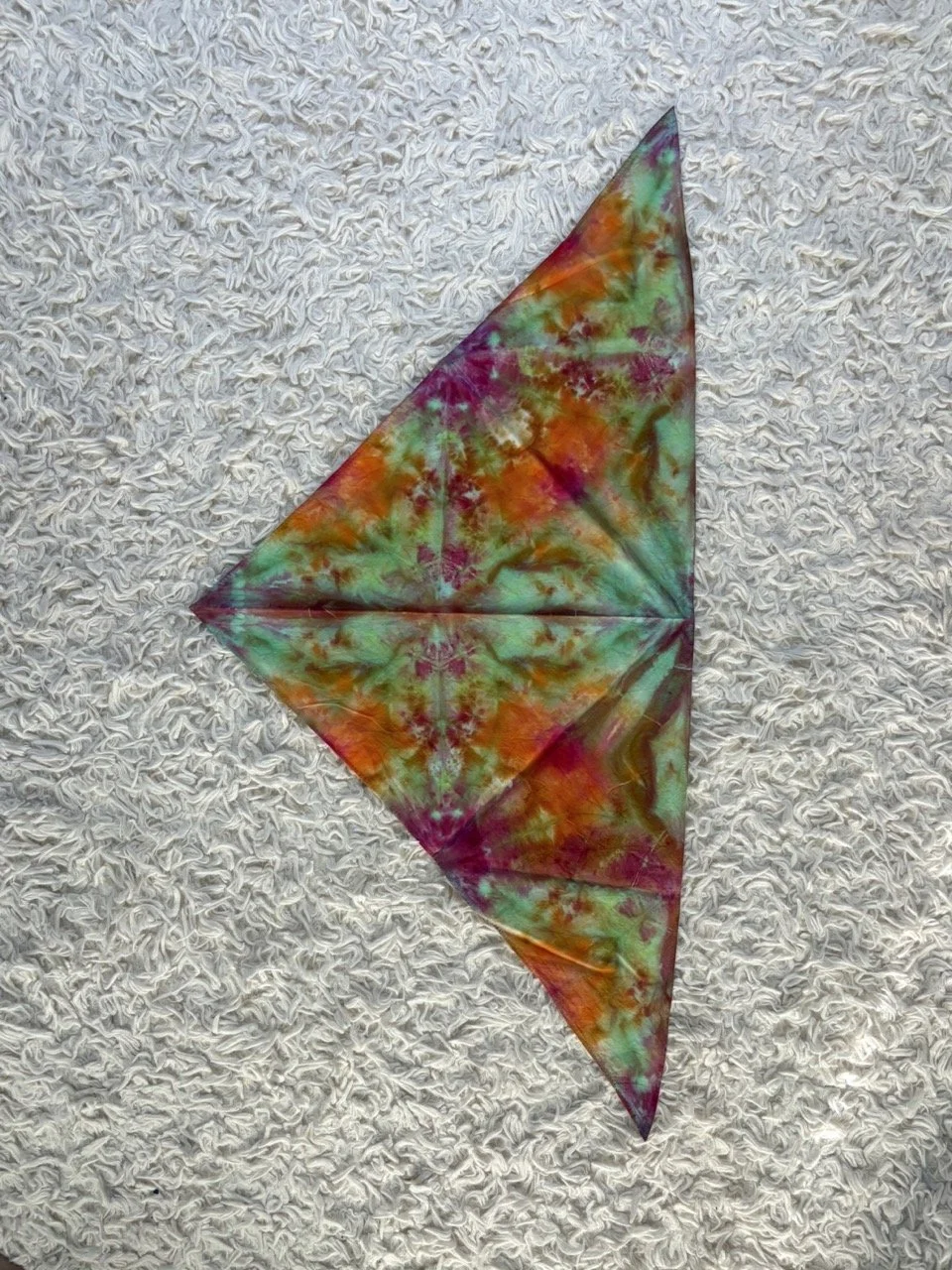 Rainbow Nebula Cotton Triangle Bandana 002 (UV-REACTIVE)
