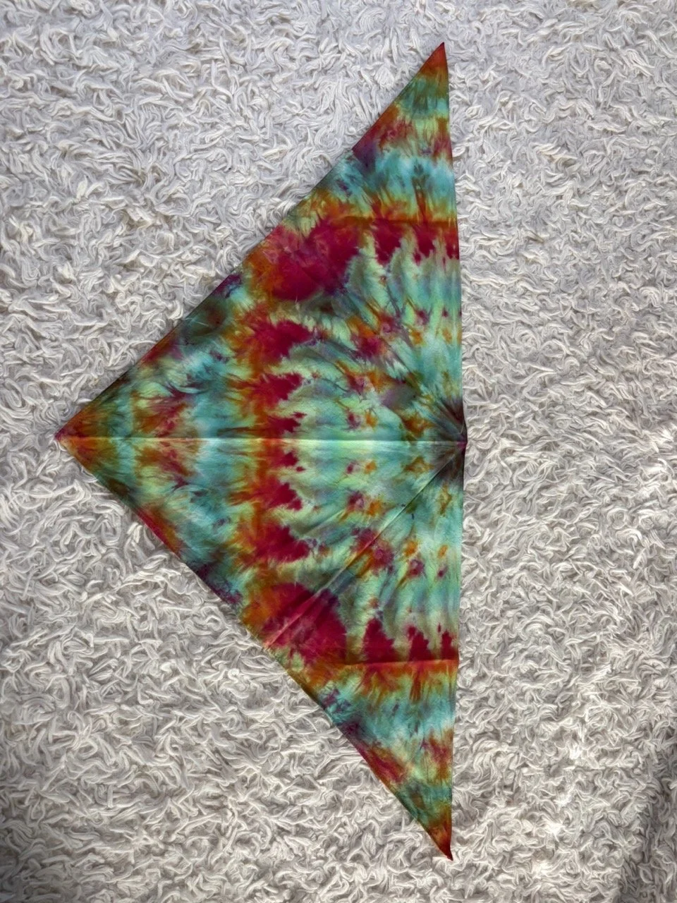 Rainbow Nebula Cotton Triangle Bandana 003 (UV-REACTIVE)
