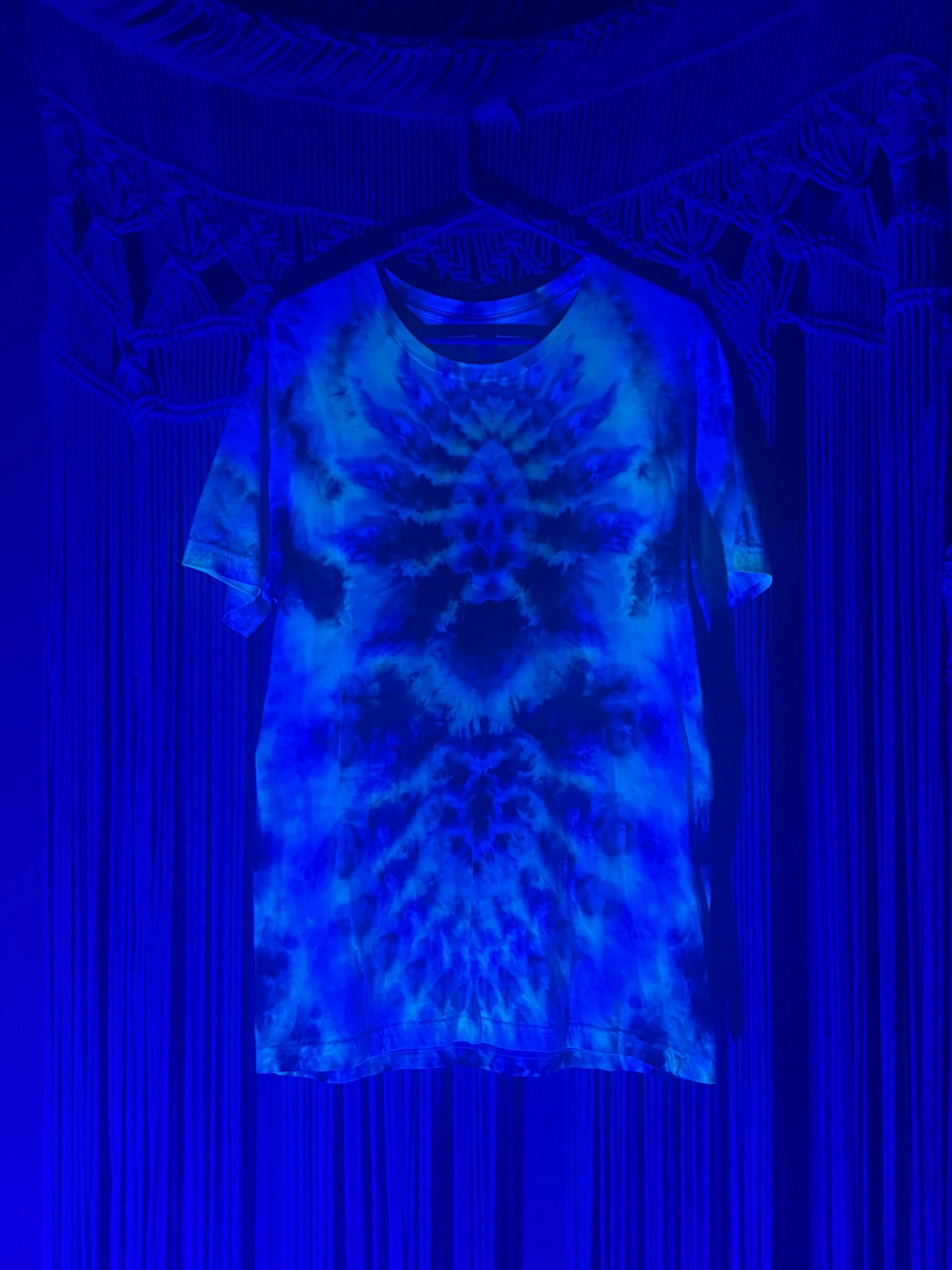 Orion Nebula Deity T-Shirt 001 (UV-REACTIVE) (LARGE)